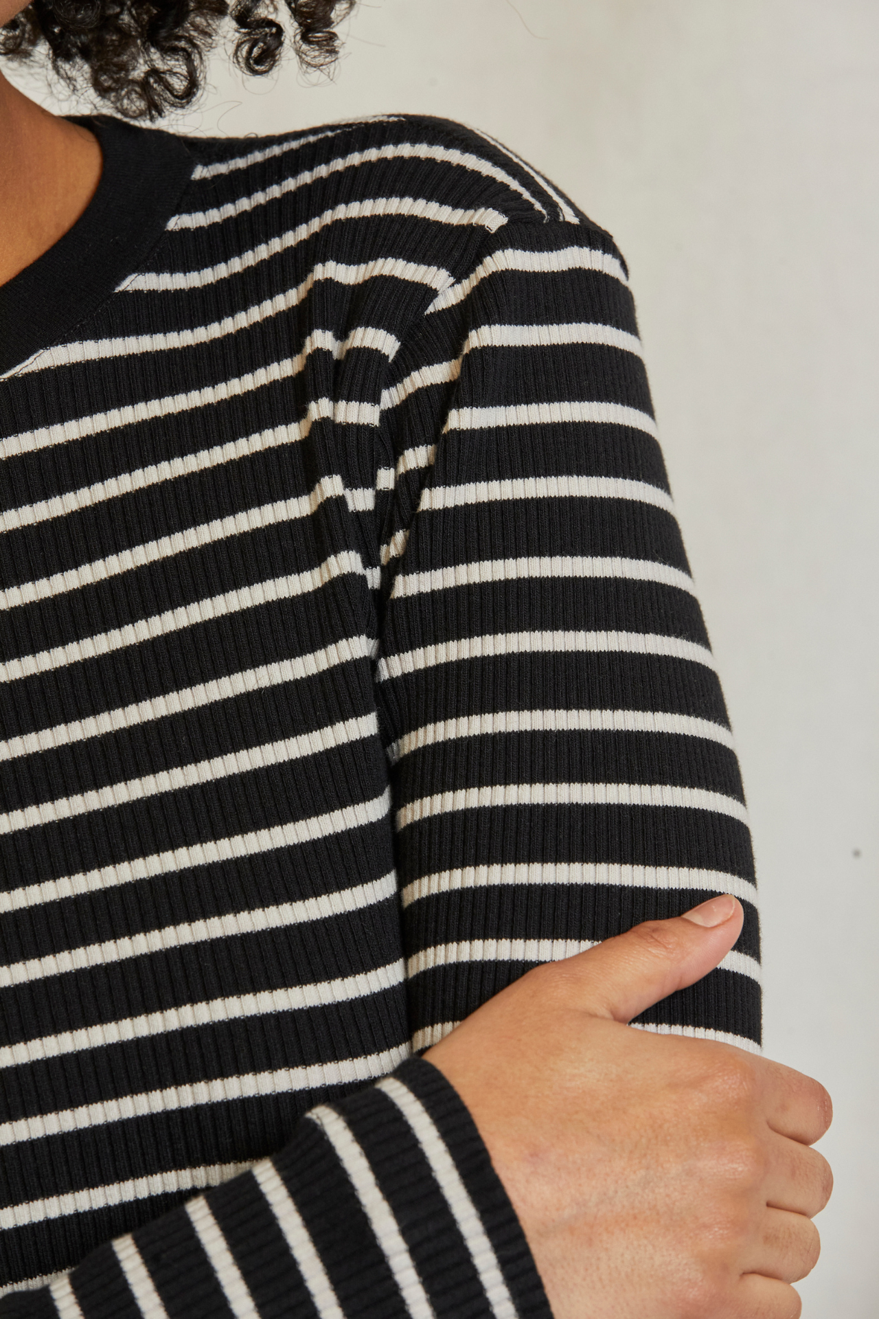 Clyde Ribbed Stripe Tee