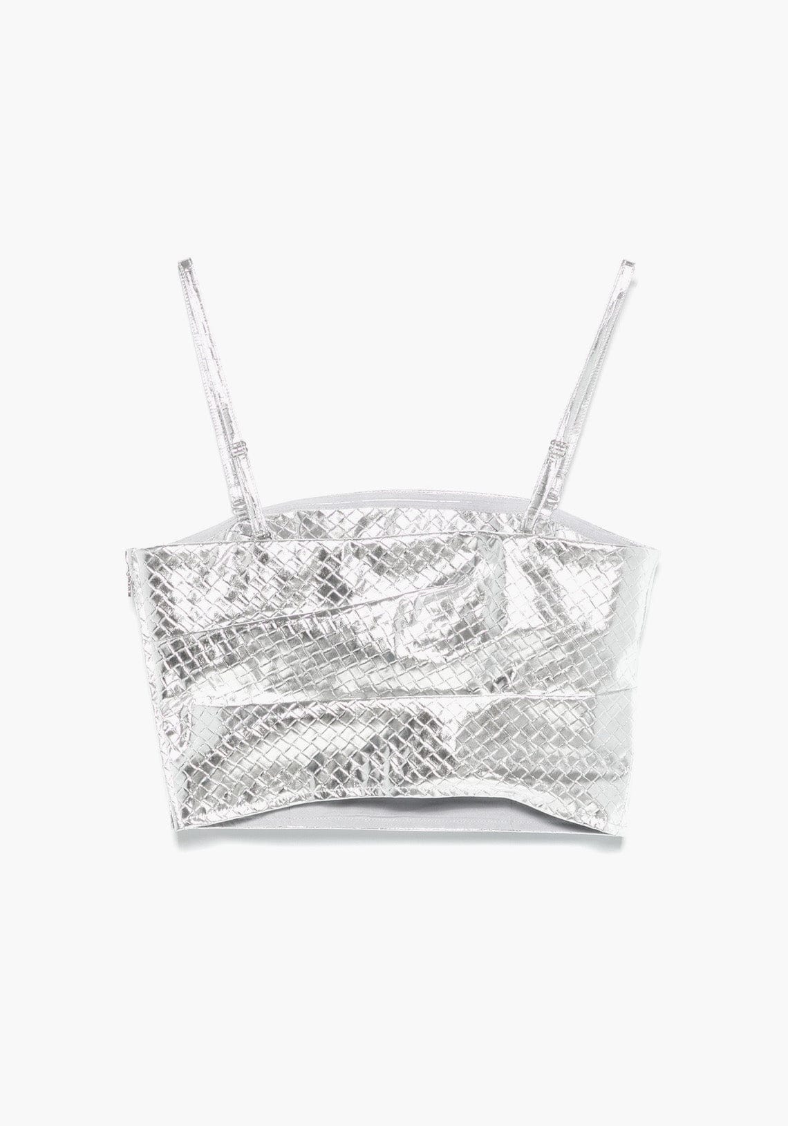 Draped Braided Top Silver