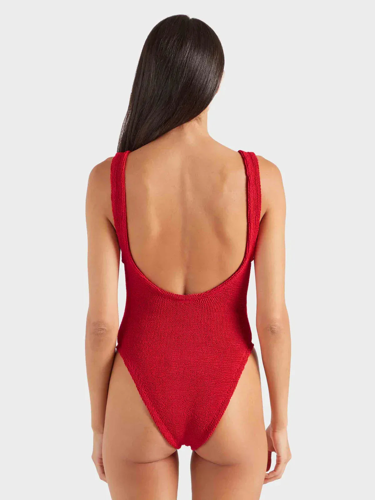 Domino Swim With Hoops Red