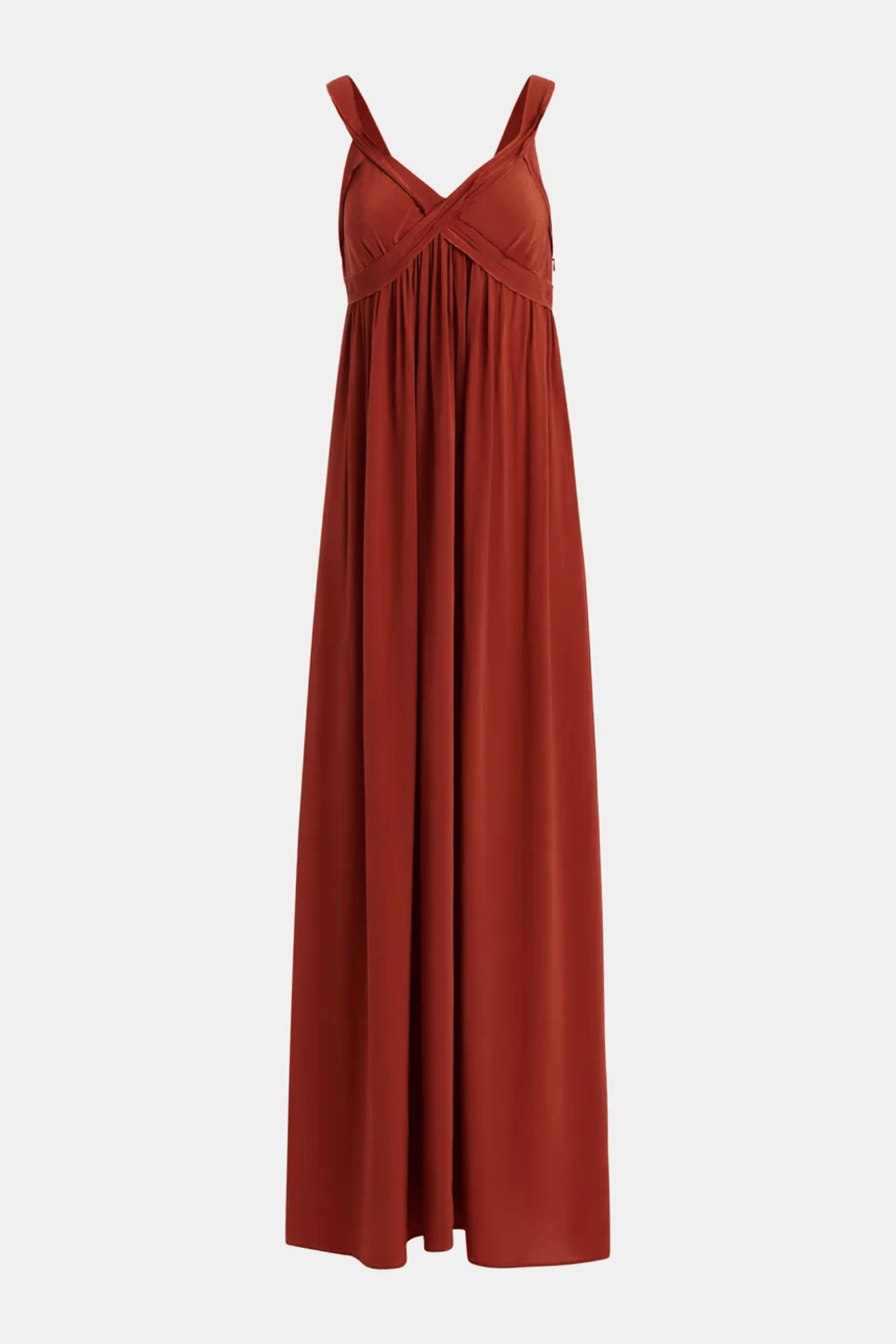 Essentiel Antwerp Jacobean Maxi Dress Burned Red