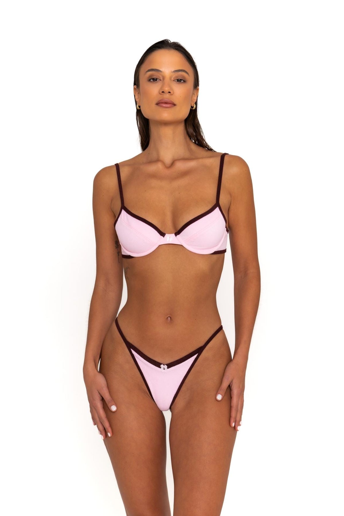 Fae Swim Gigi Bikini Top Candy