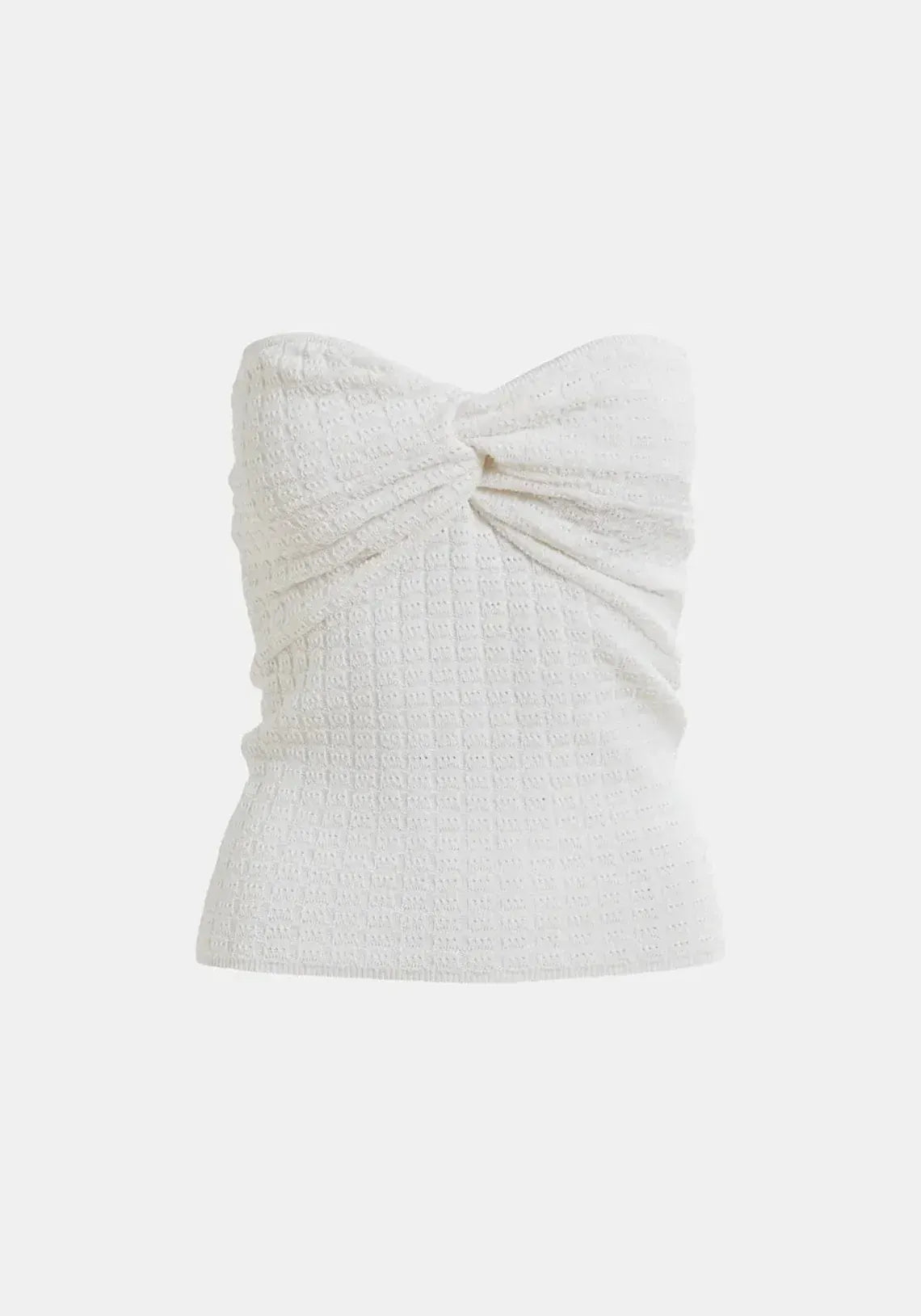 Holo Knitted Top Off White