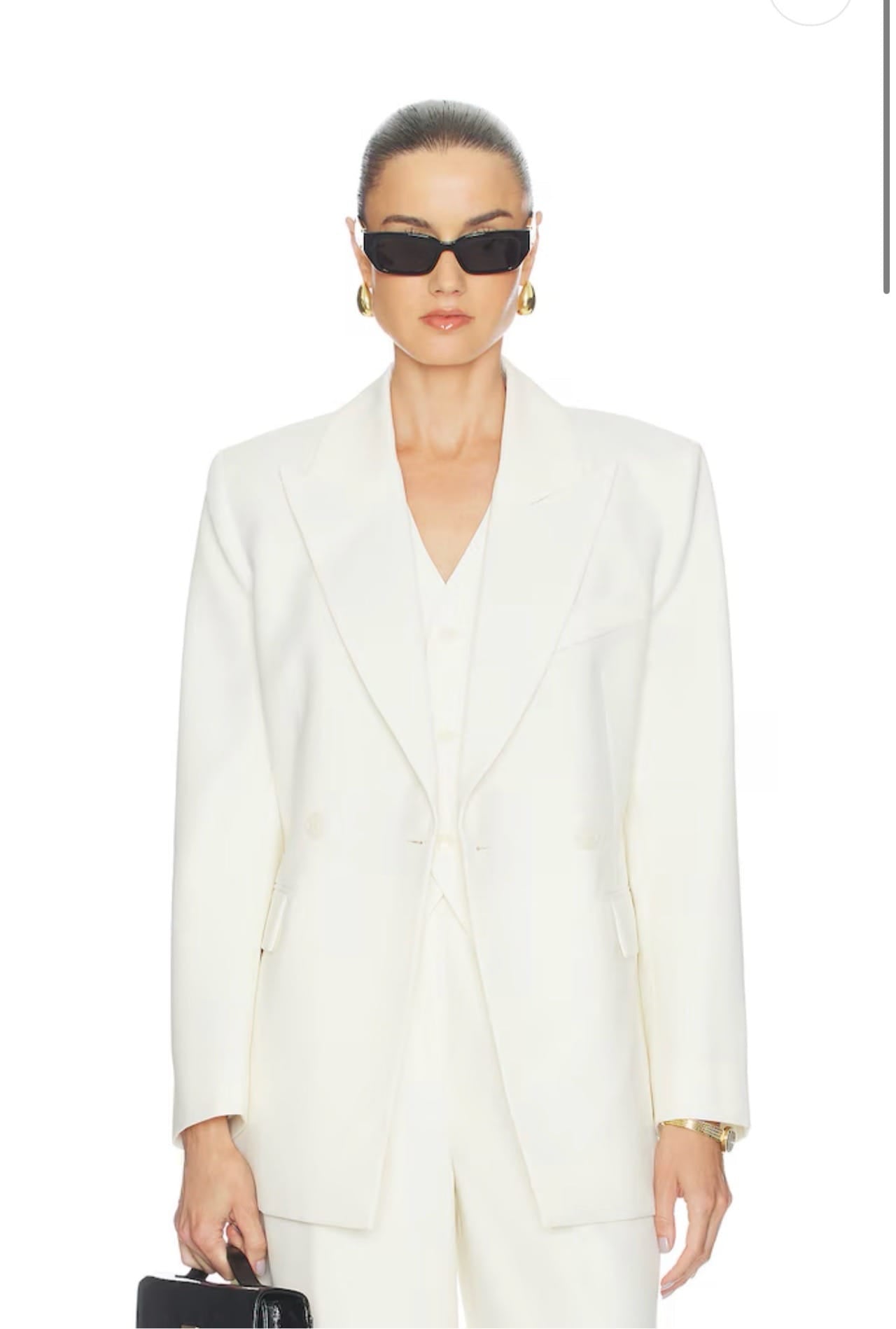 Anine Bing Tiphaine Blazer Ecru