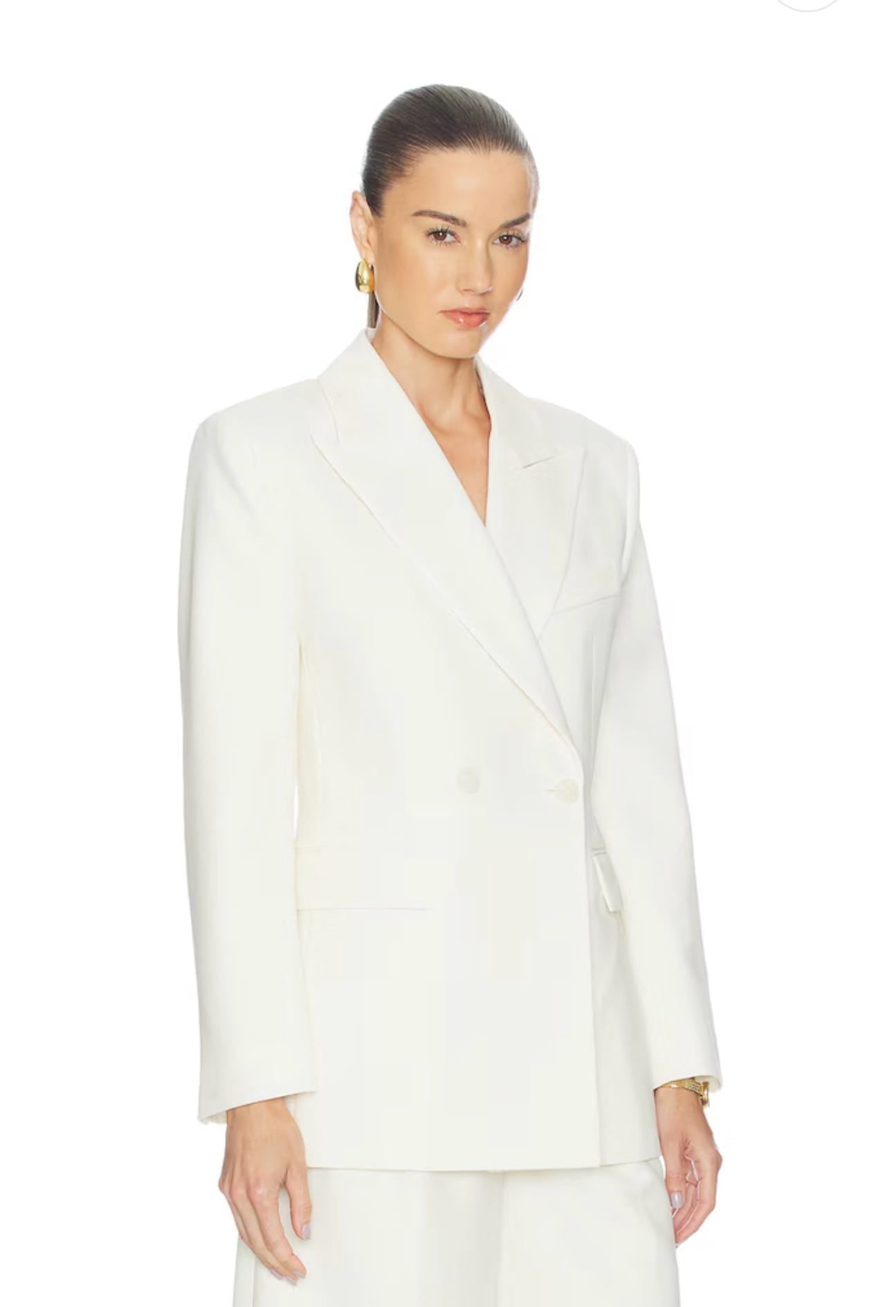 Anine Bing Tiphaine Blazer Ecru