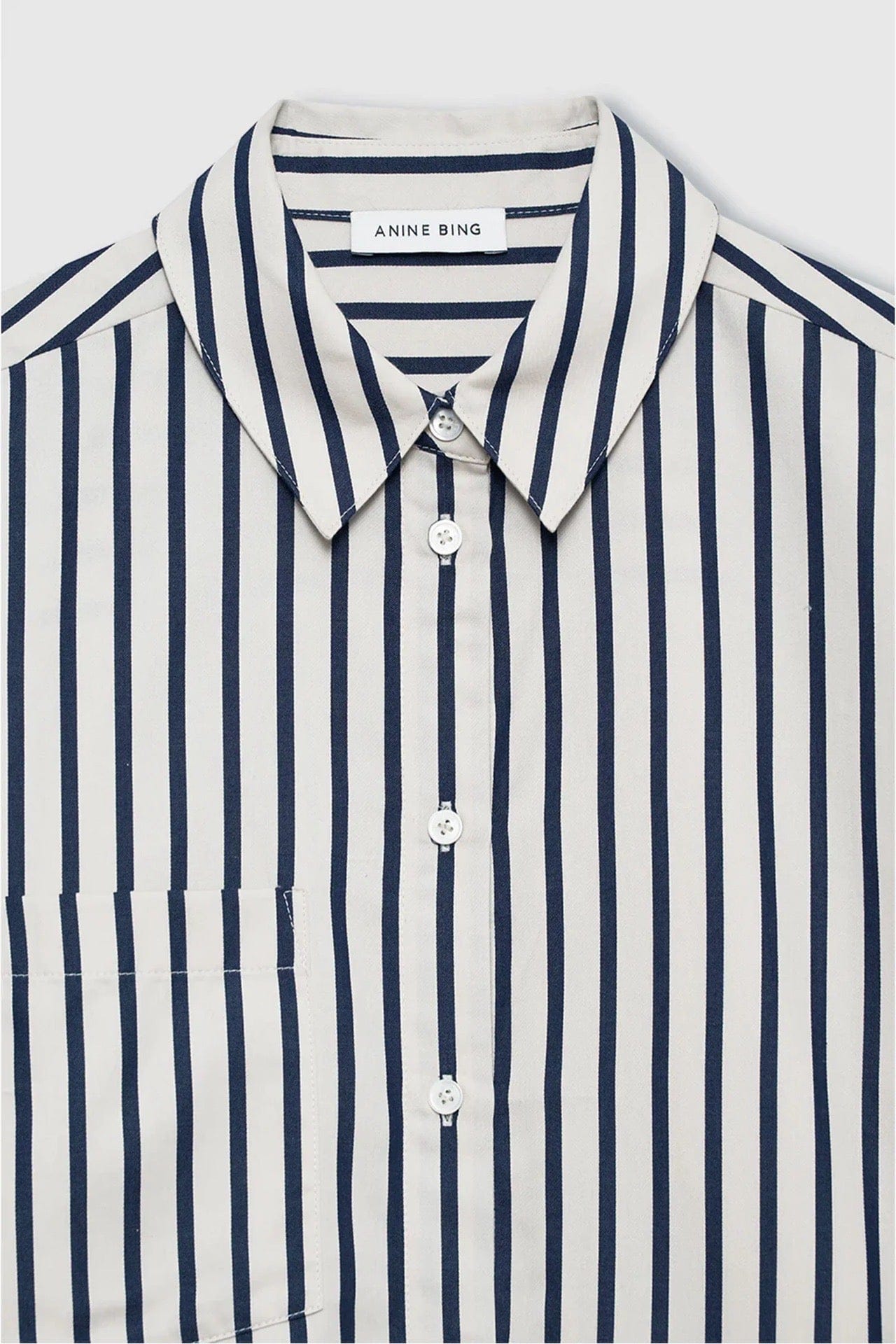 ESSIE CROPPED SHIRT - MARITIME STRIPE