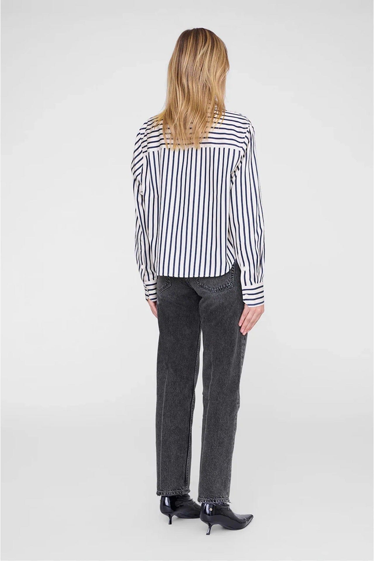 ESSIE CROPPED SHIRT - MARITIME STRIPE