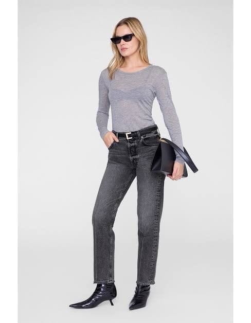 ANINE BING SYLVIE TEE - GREY