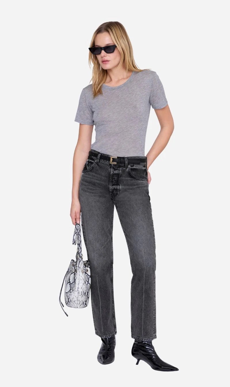 ANINE BING SYLVIE TEE - GREY