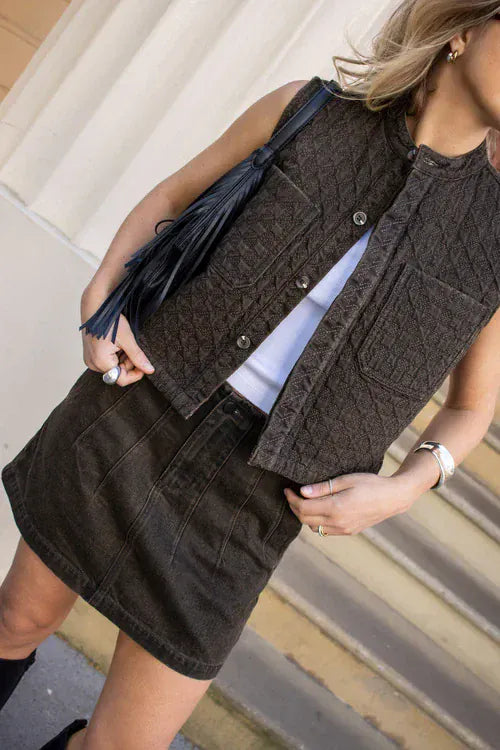 Noah Mini Skirt Cacao