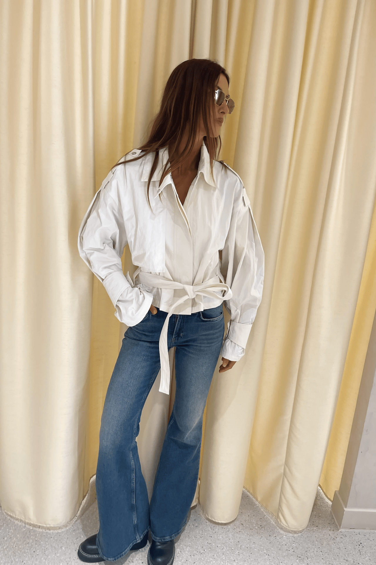 IRO Zynia Outerwear In Sea Shell