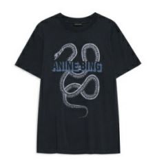 Lili Tee Snake Washed Black