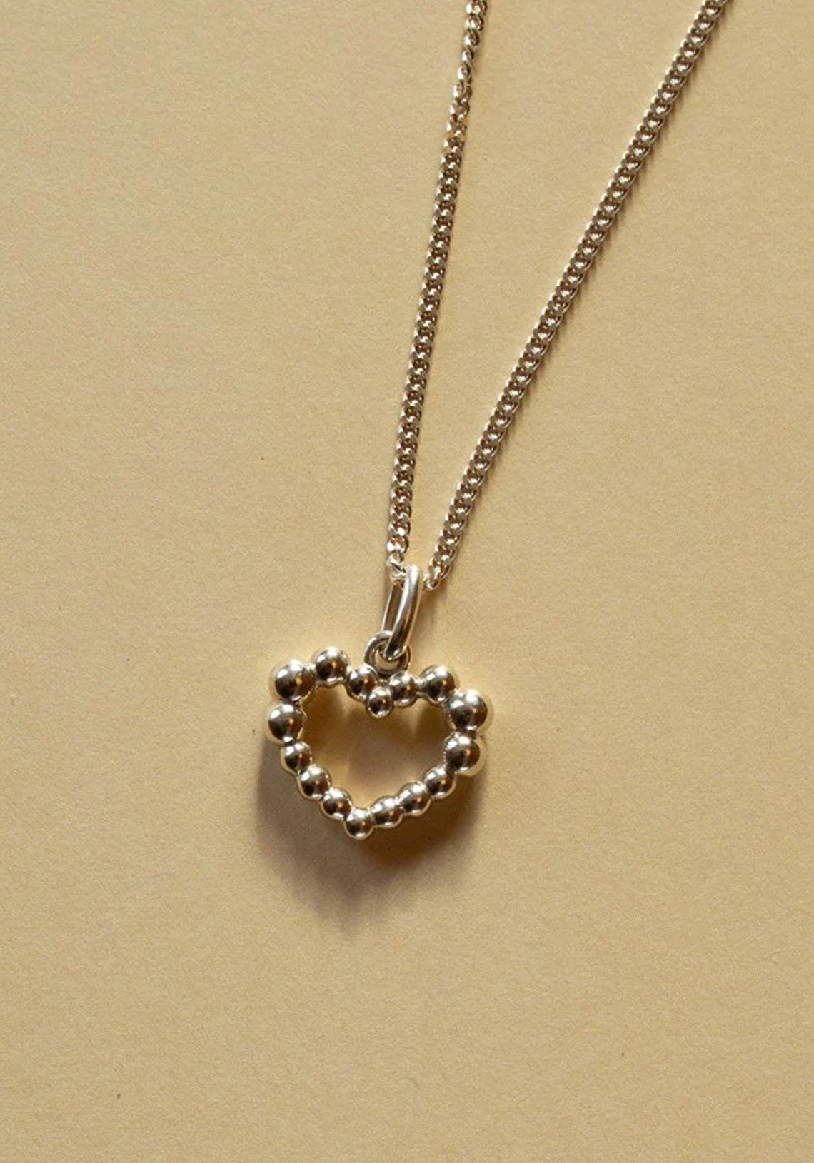 Fizzy Heart Charm Necklace Gold