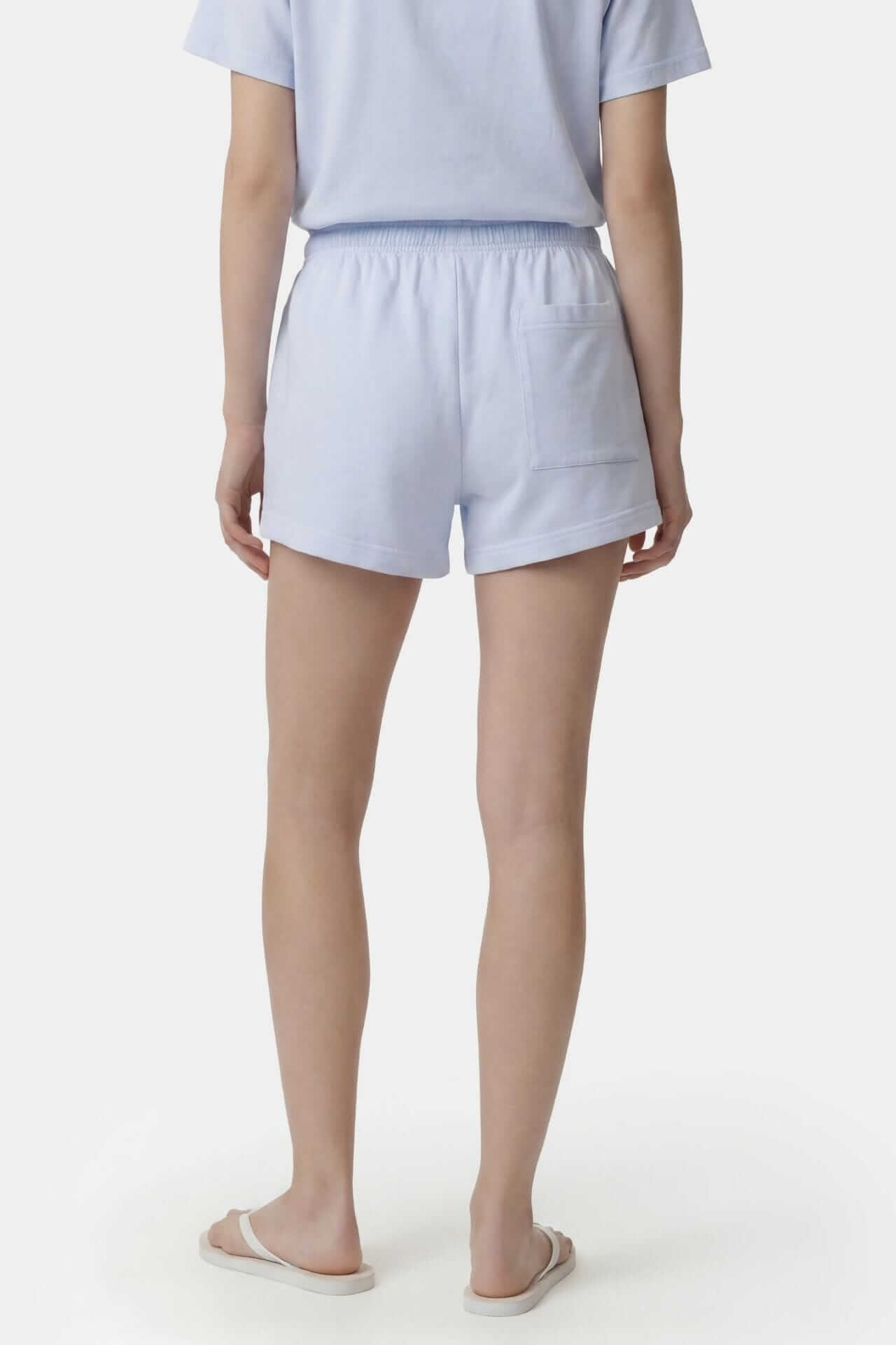 Sporty & Rich NY Crest Disco Short Ciel
