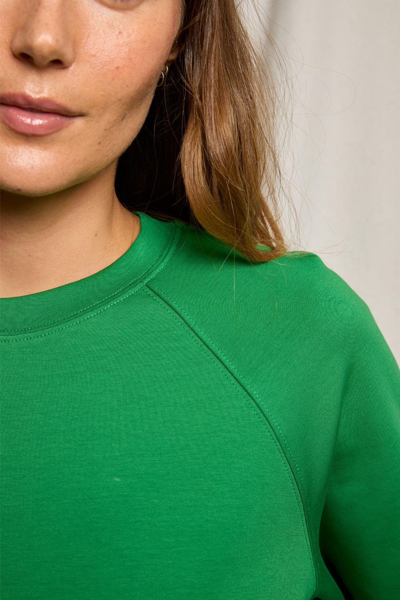 Nell Travel Crew Neck Sweatshirt Grass