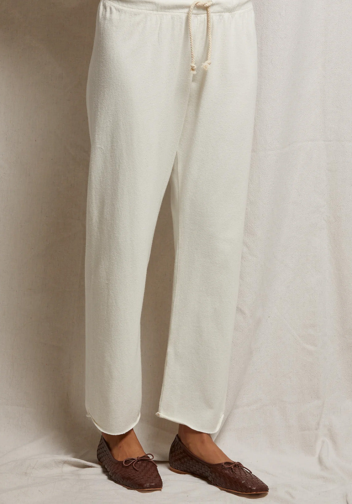 Drew Rib Sweatpant Natural