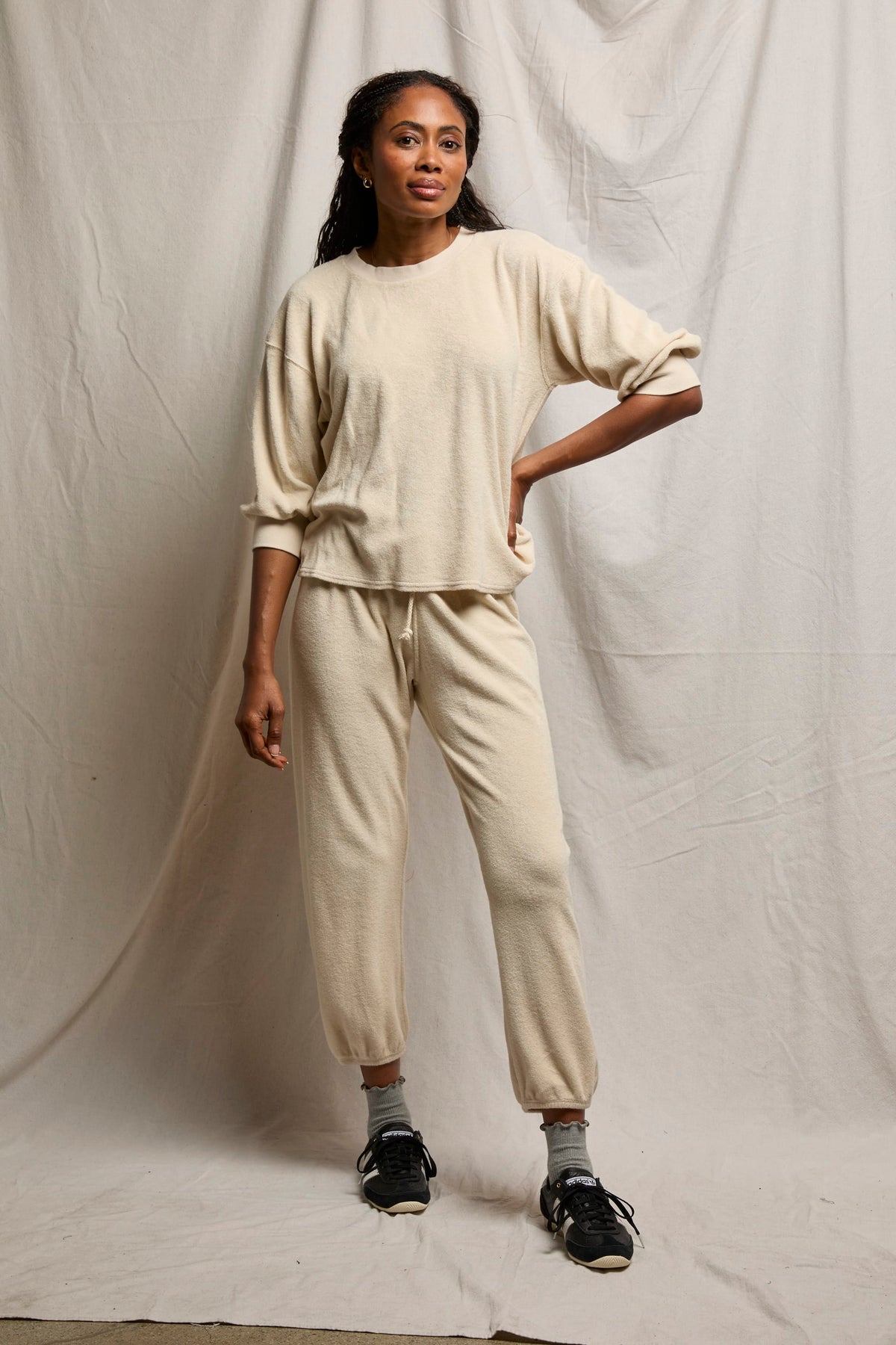 Perfectwhitetee Gogo Loop Terry Jogger Sugar
