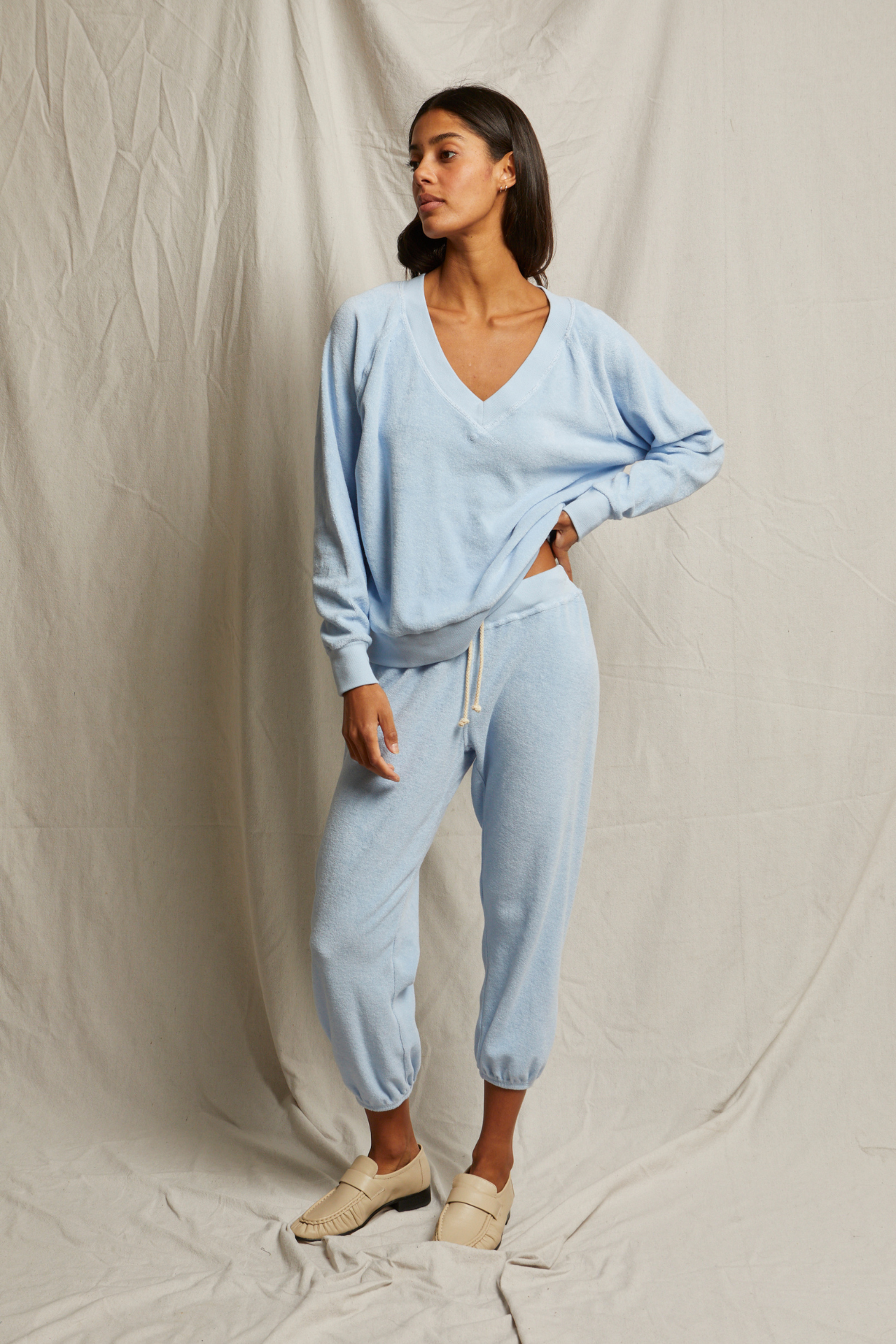 Sonny Terry V-Neck Sky Blue