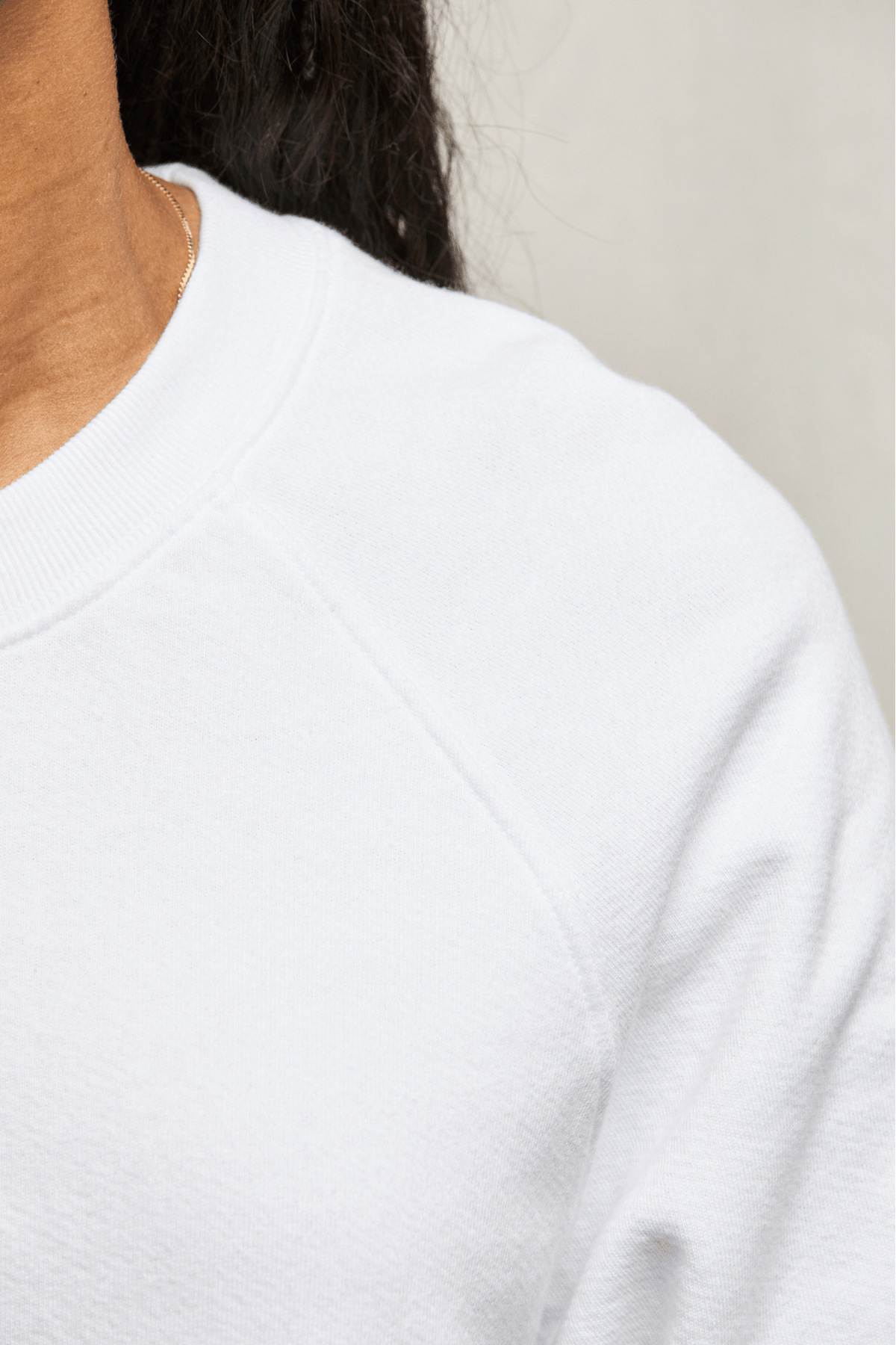 Perfectwhitetee Effie Bubble Sleeve Sweatshirt White