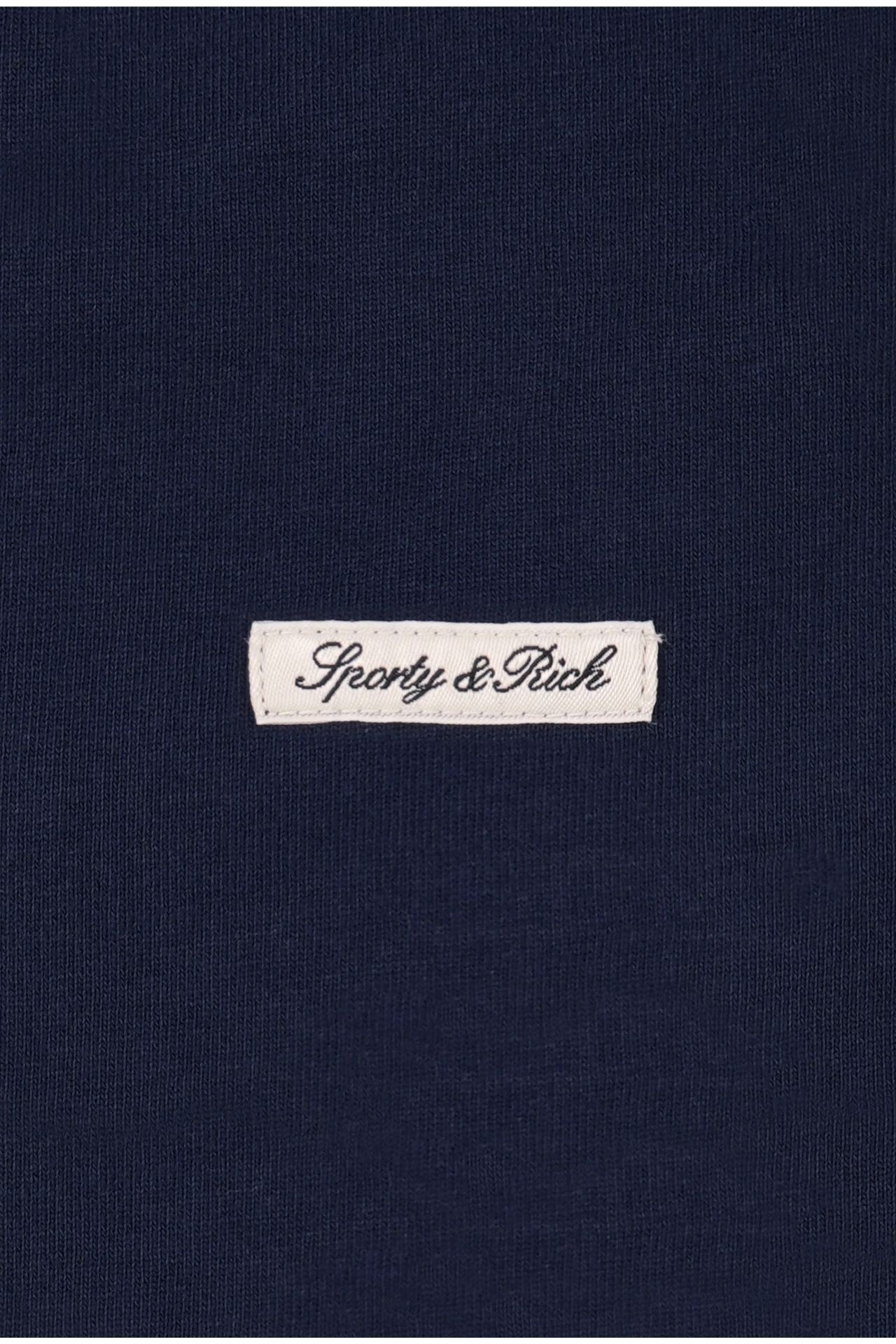 Sporty & Rich Signature Logo Lounge Short Dark Navy