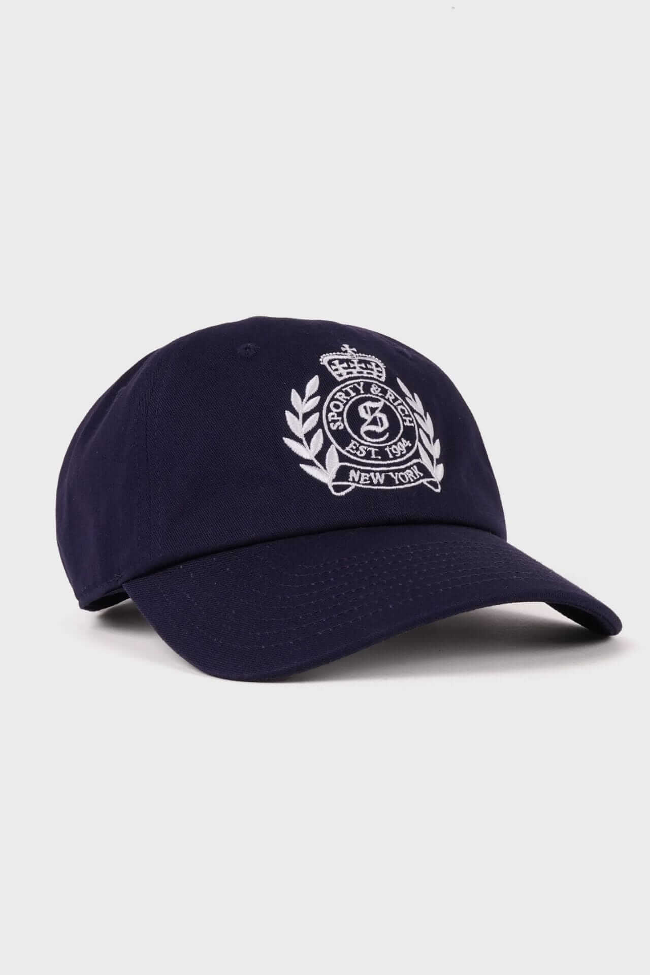 Sporty & Rich NY Crest Hat Dark Navy