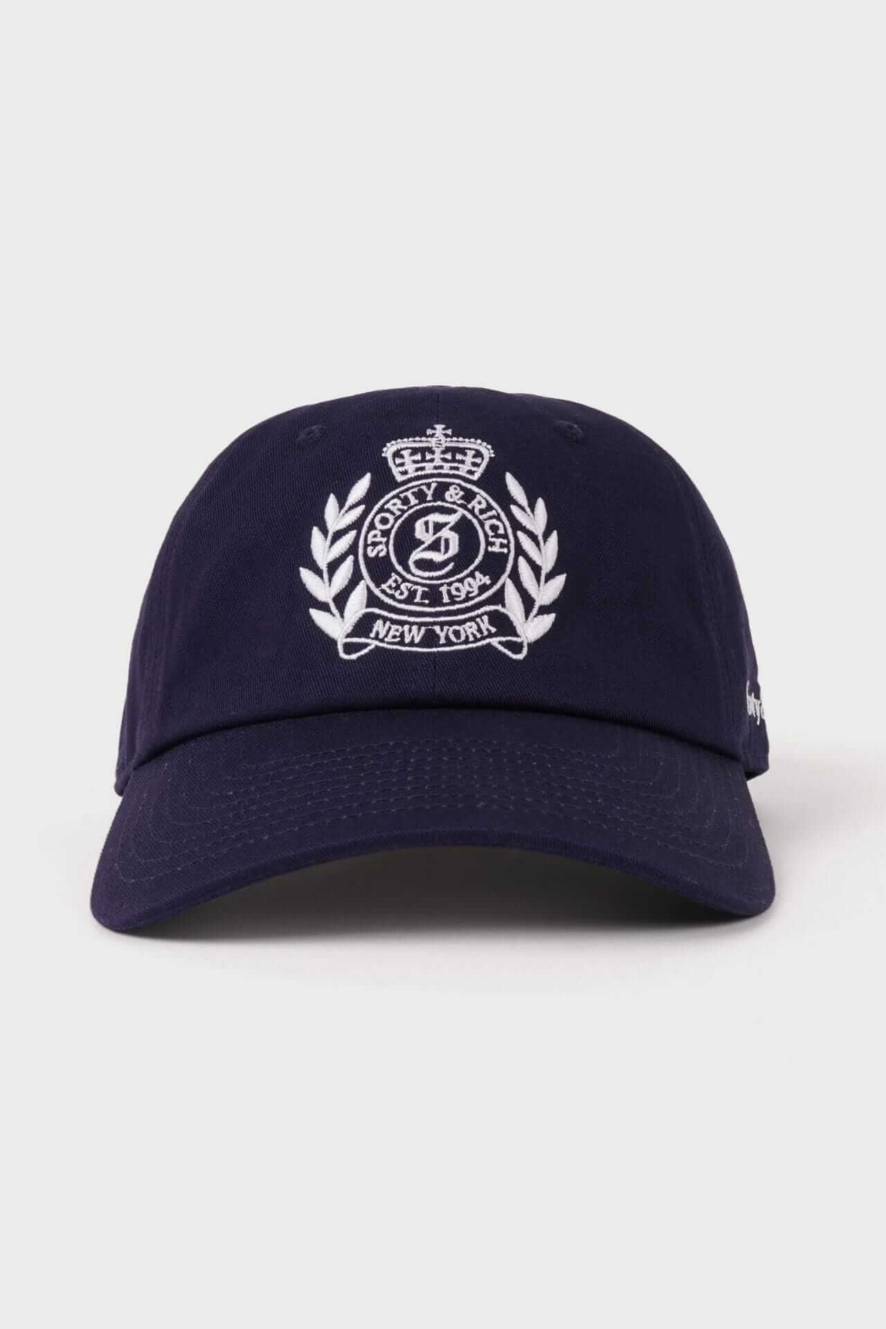 Sporty & Rich NY Crest Hat Dark Navy