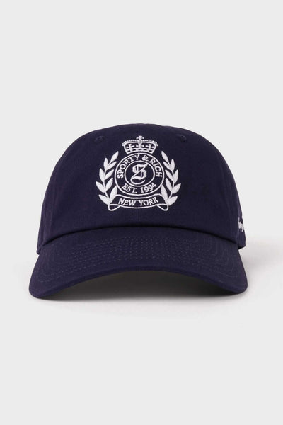 Sporty & Rich NY Crest Hat Dark Navy