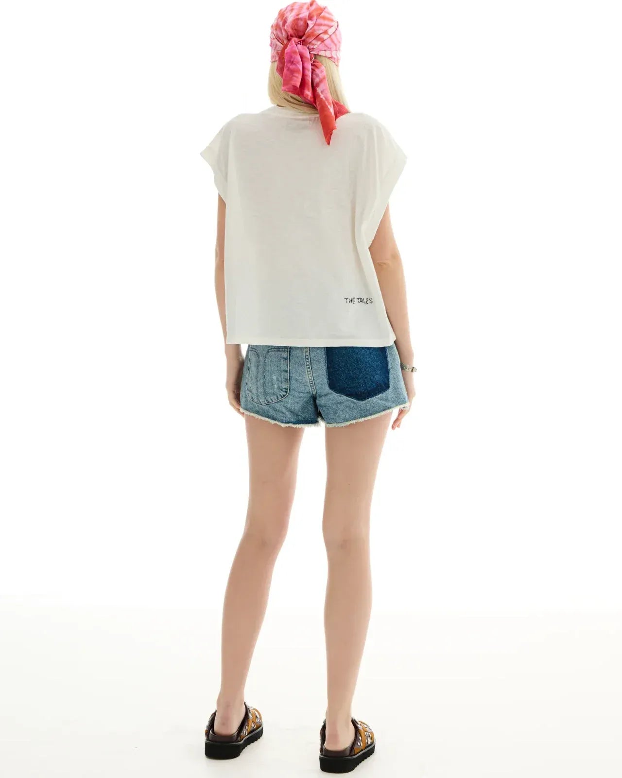 Seashell Crochet Tank White