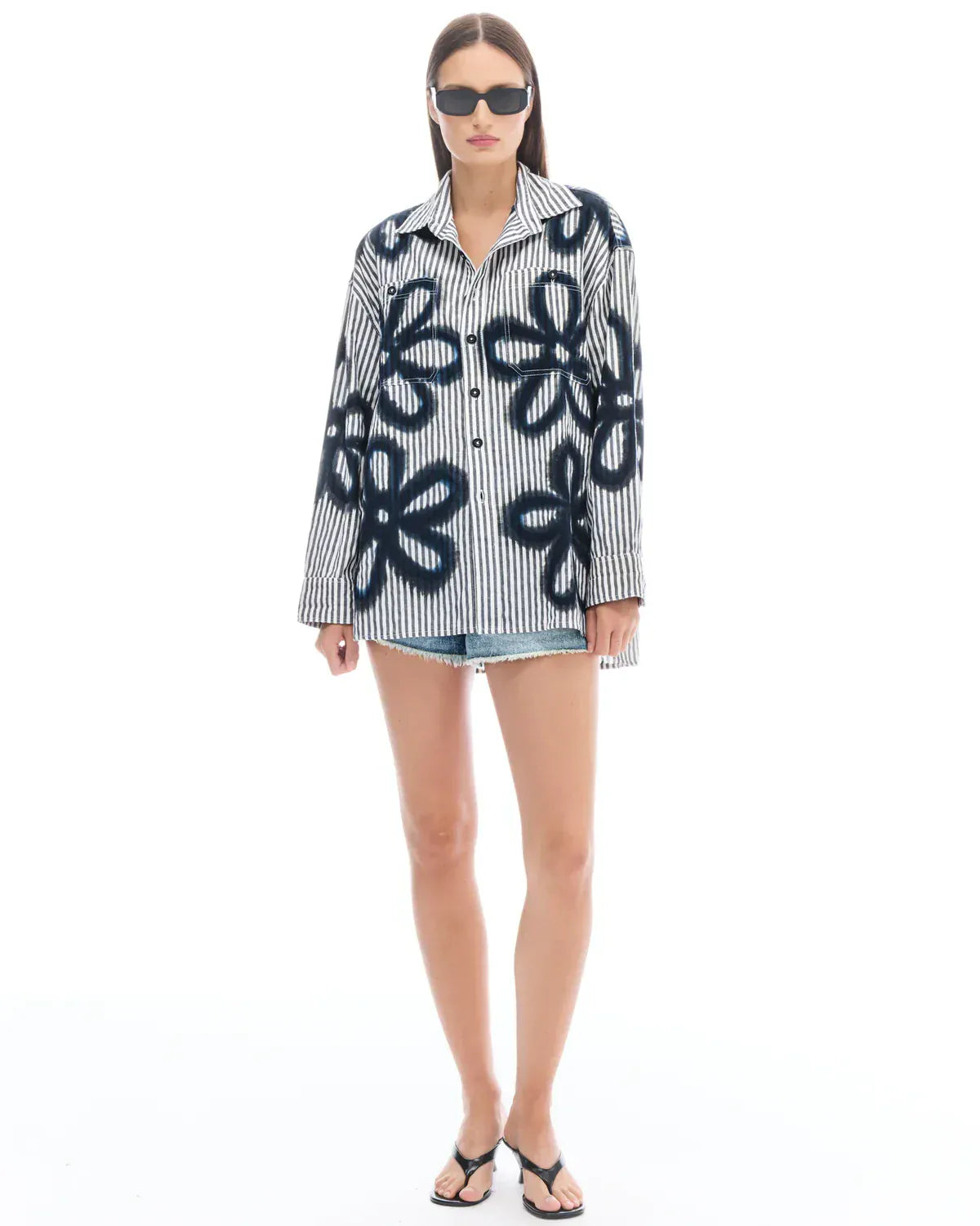 Hand Spray Flower Shirt