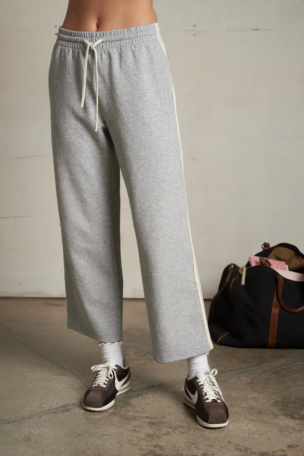 Perfectwhitetee Claud Travel Track Pant Heather Grey