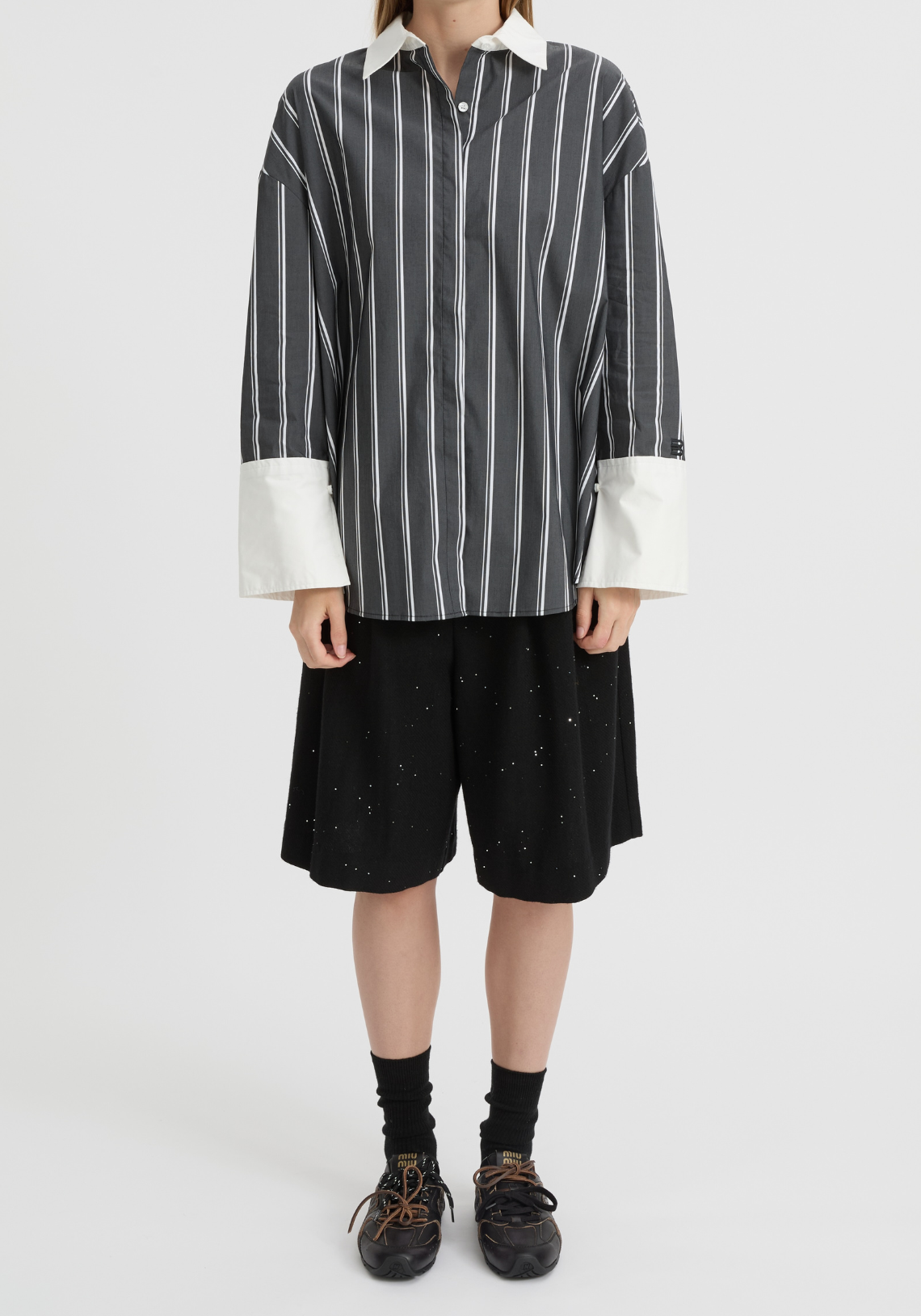 OPAL SHIRT BLACK STRIPE