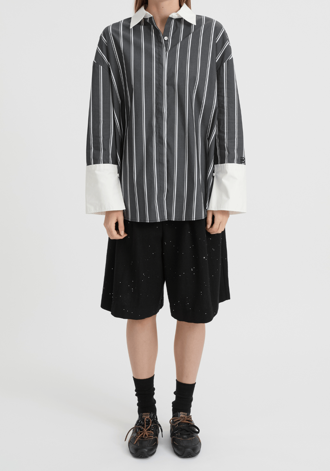 OPAL SHIRT BLACK STRIPE