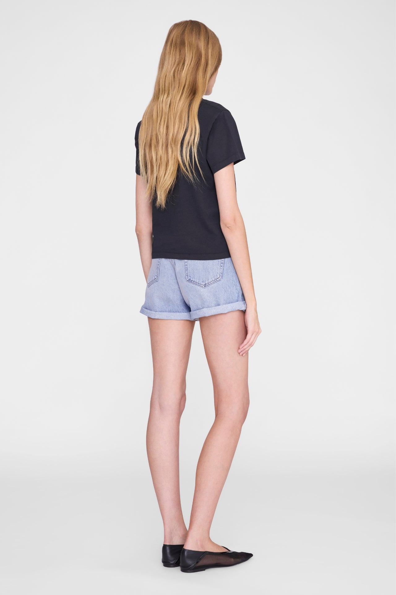 Anine Bing Shelley Tee Black
