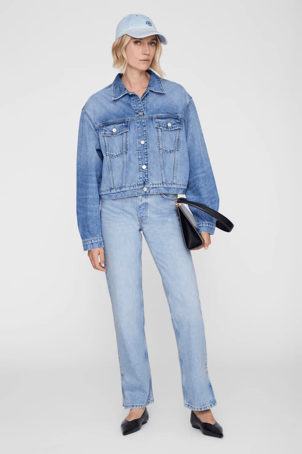 Anine Bing Quincy Jacket Cascade Blue