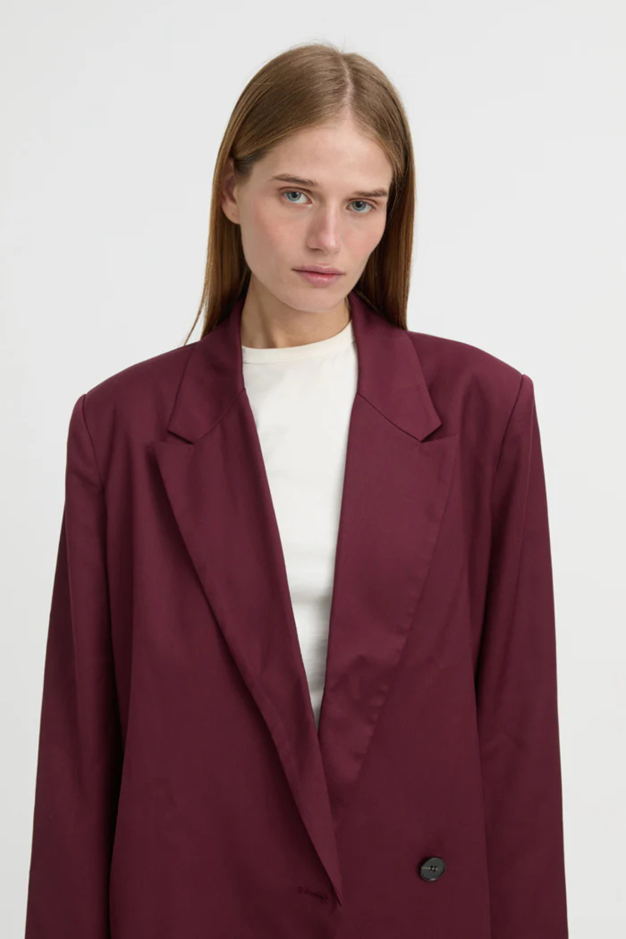 Lazara Blazer Burgundy