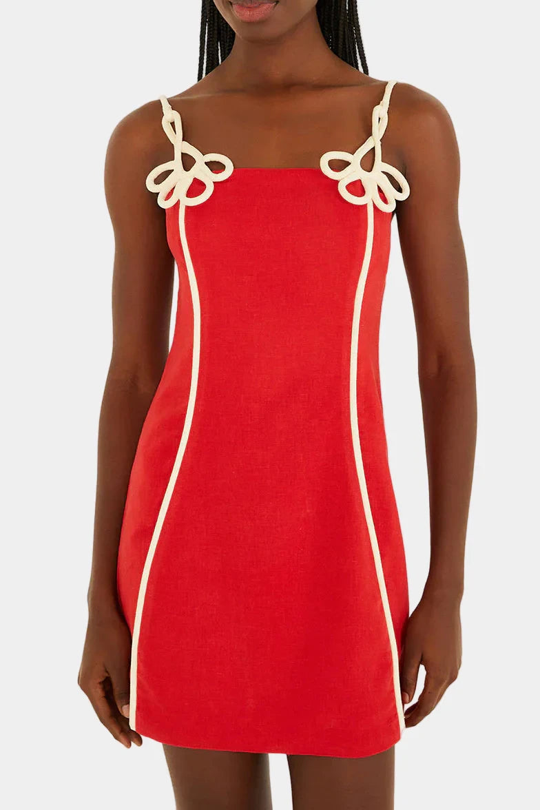 Red Sleeveless Mini Dress