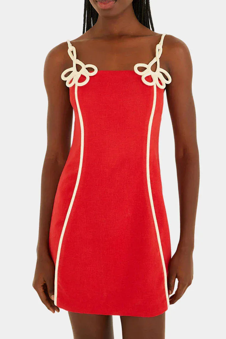 Red Sleeveless Mini Dress