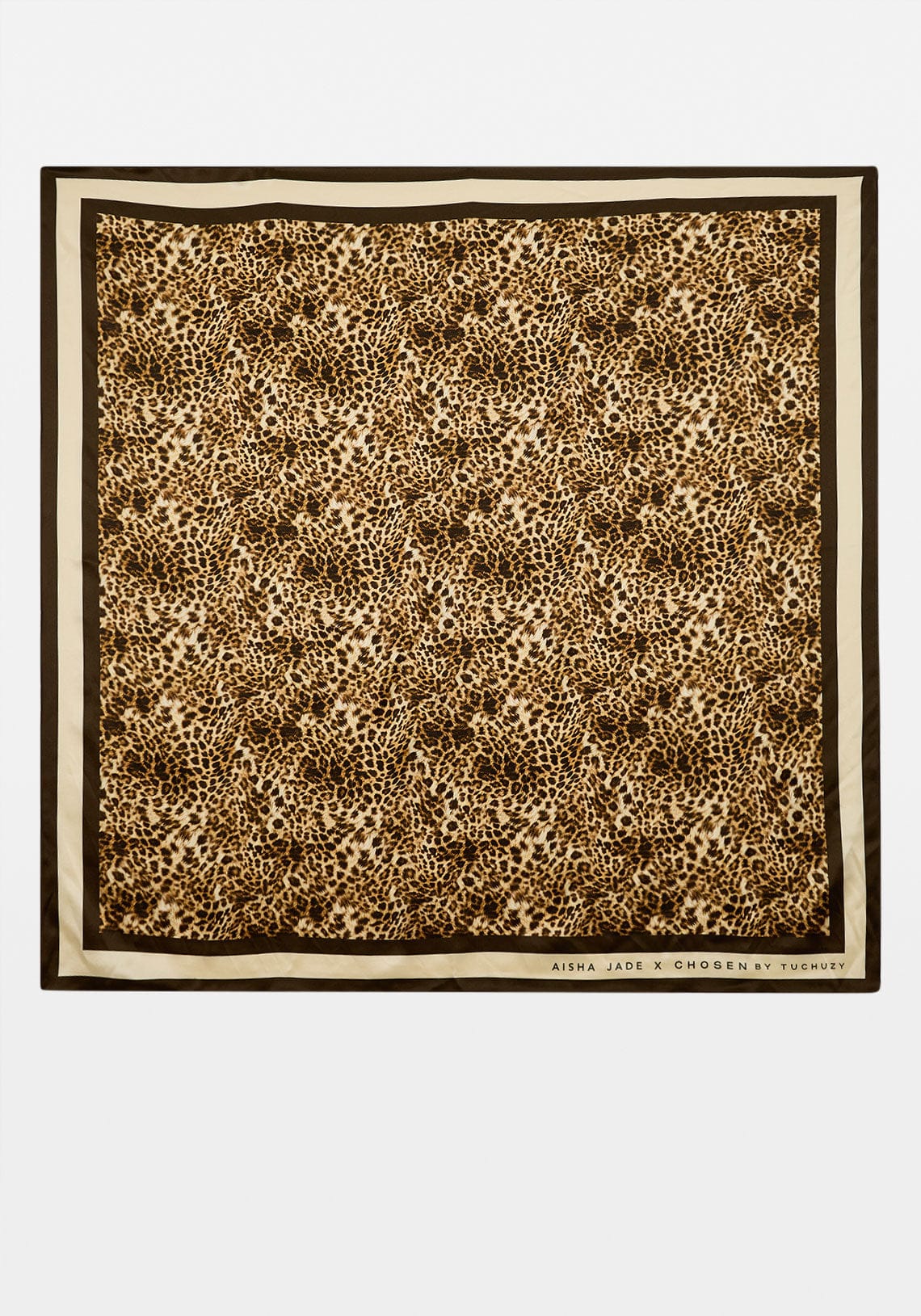 Aisha Silk Scarf Leopard