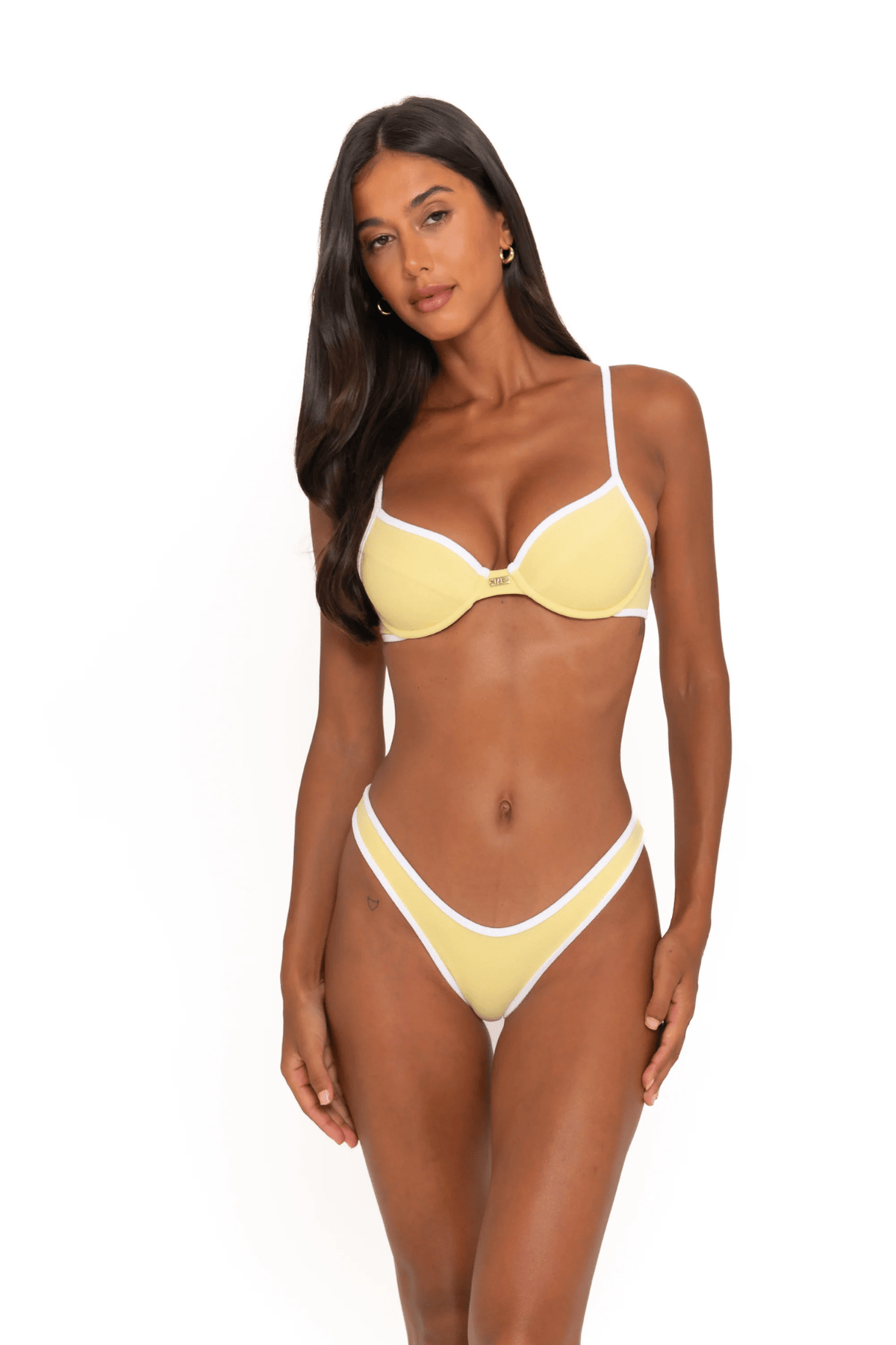Fae Swim Hailey Bikini Bottoms Limoncello