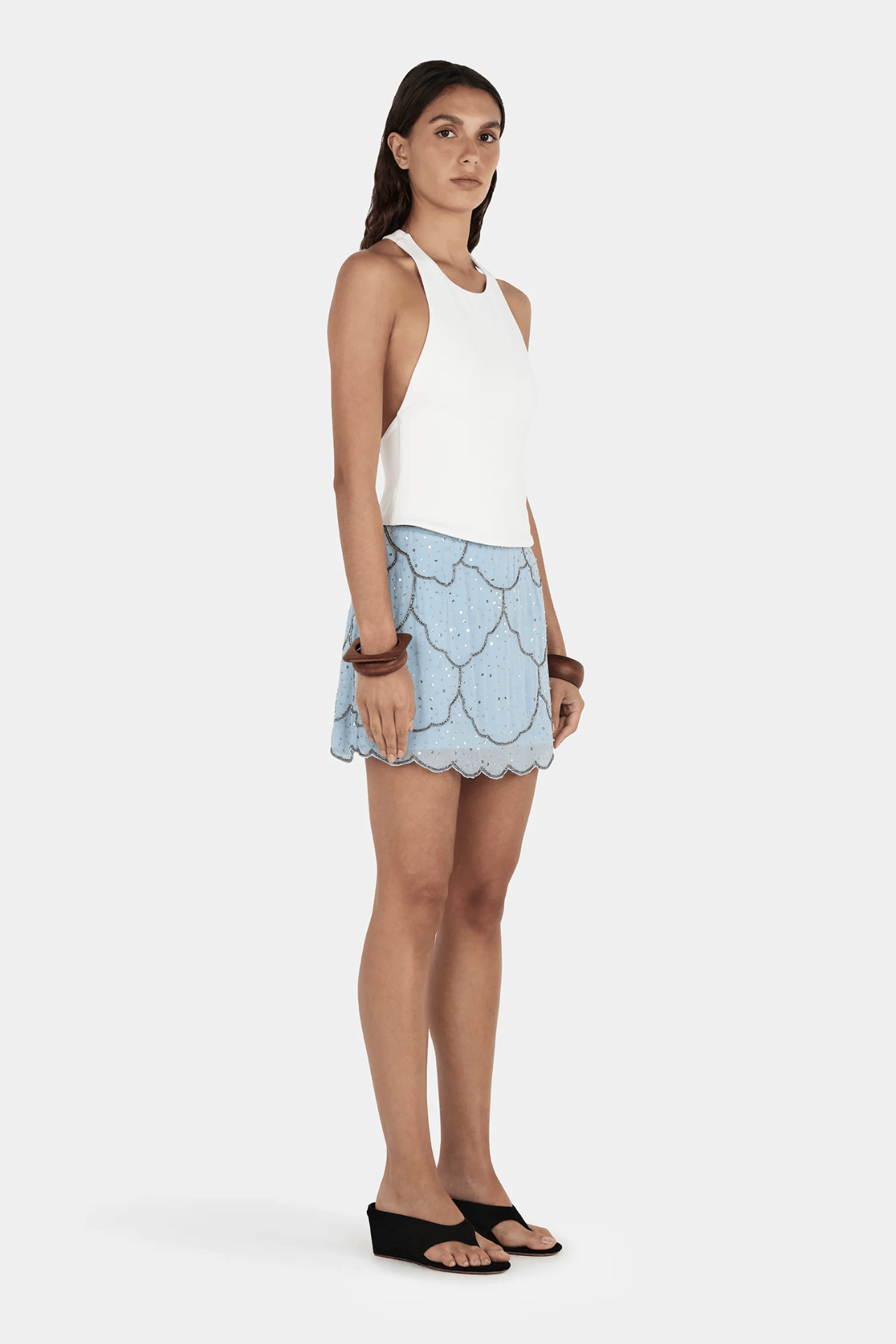 Hansen & Gretel Kenny Halter Top Ivory