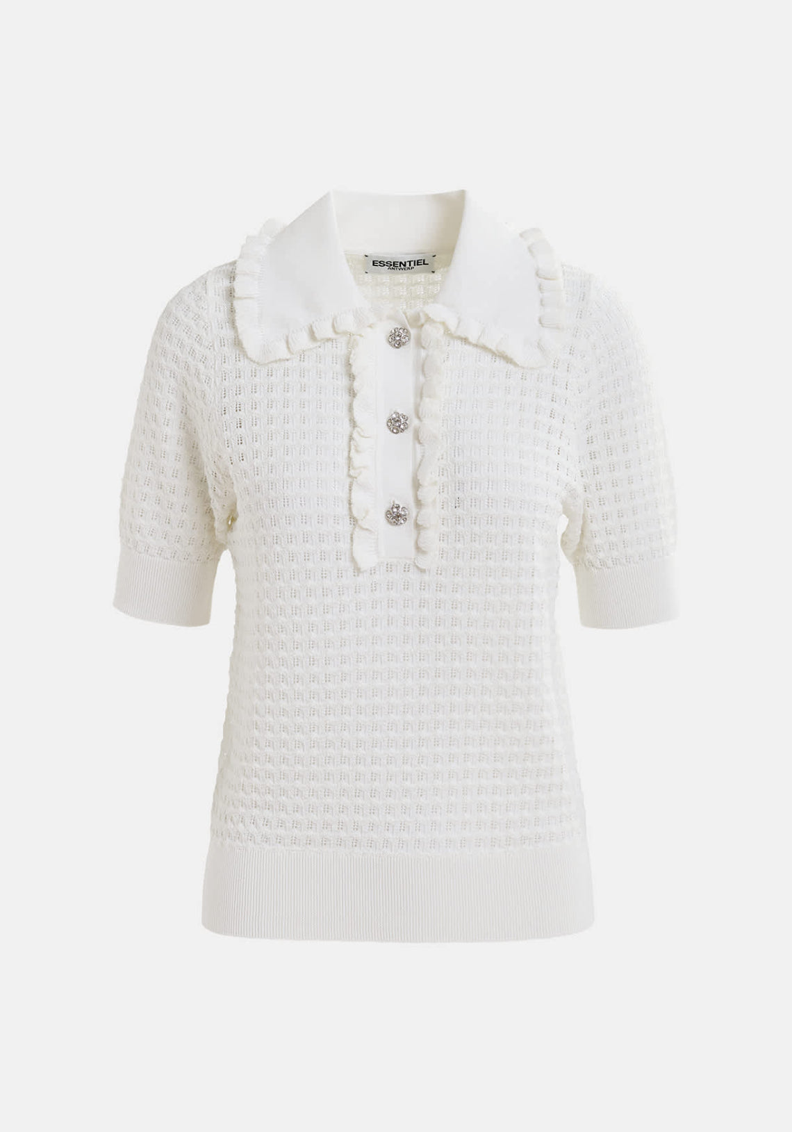 Hemirates Knitted Polo Off White