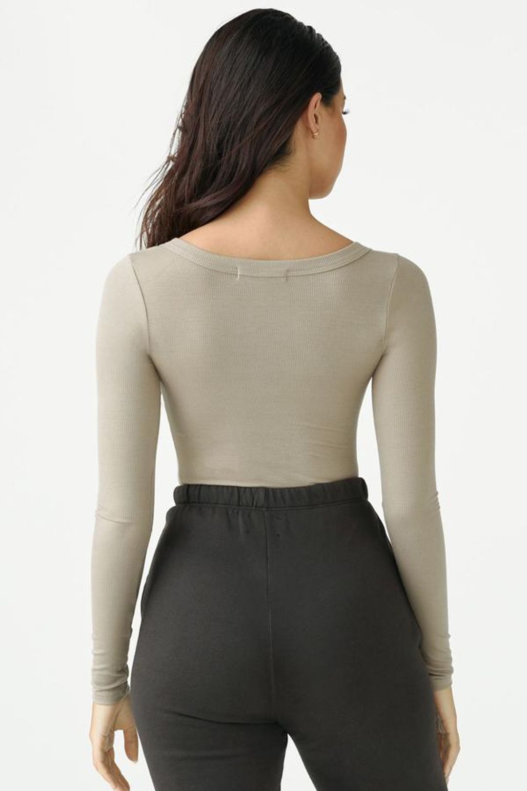 Henley Long Sleeve Taupe