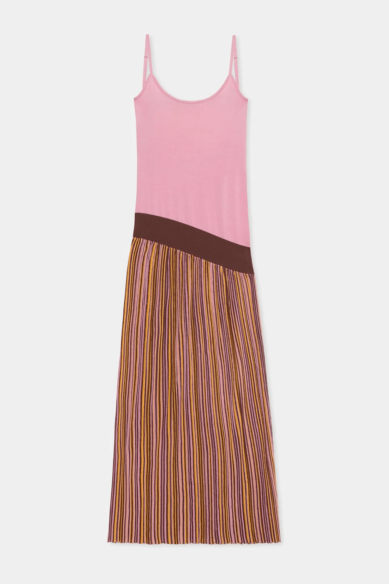 Laagam Jara Pink Asymmetric Long Dress Pink