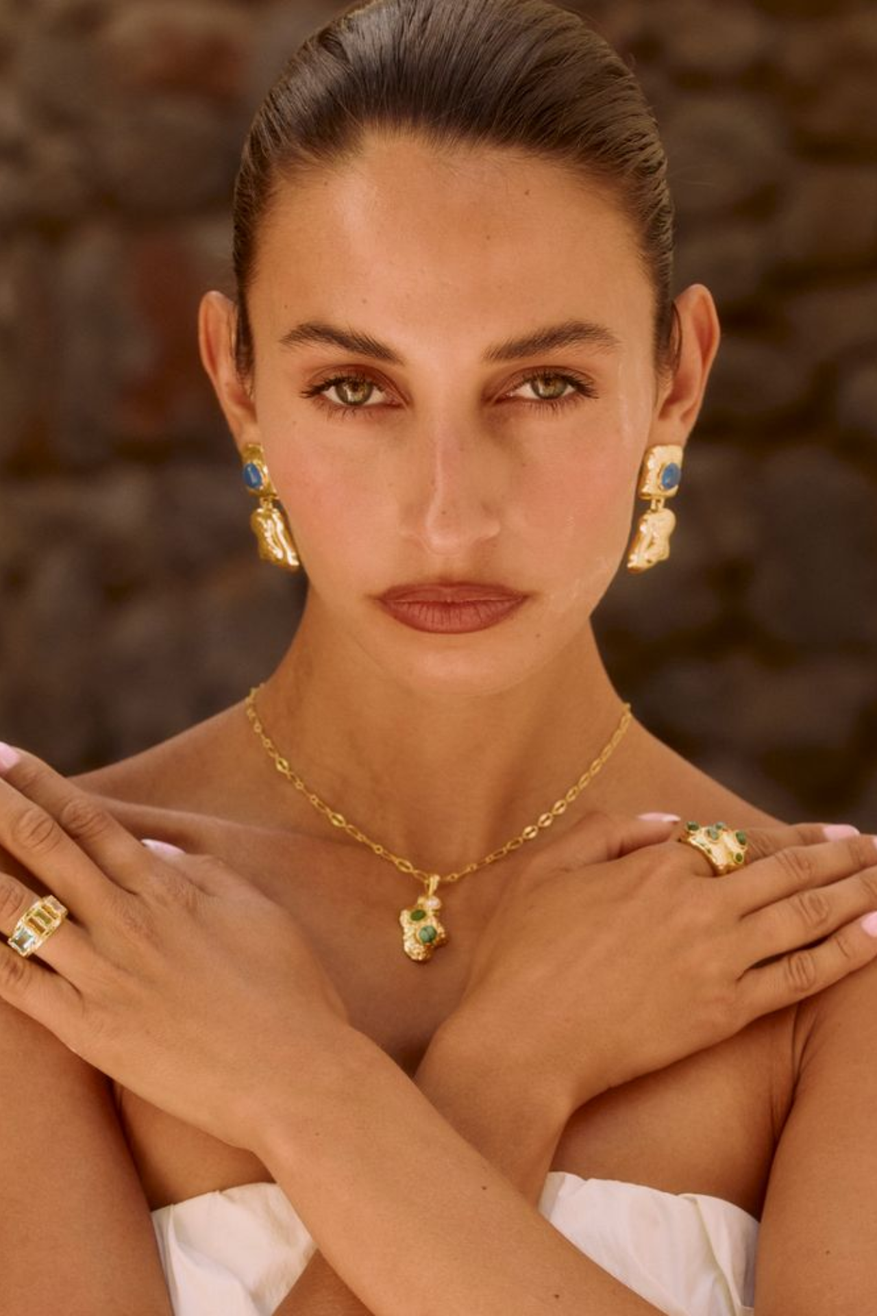 Mountain & Moon Federica Necklace Gold