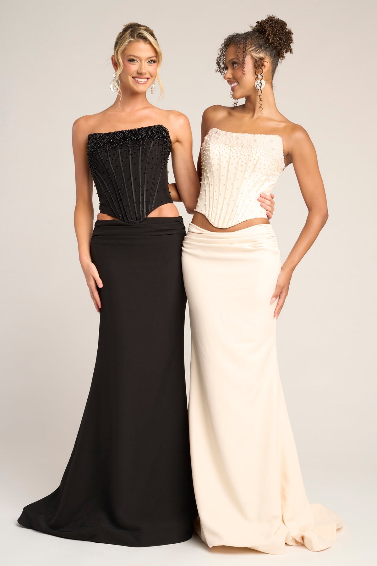 Portia & Scarlett PS26007 Two-Piece Corset Gown Black – image 3