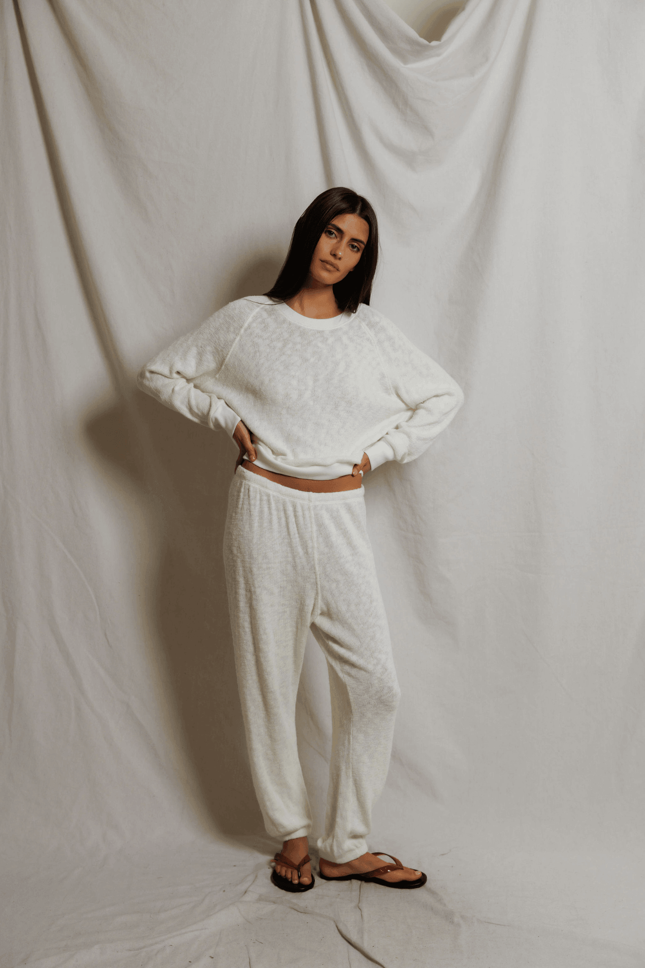 Perfectwhitetee Keanu Raglan Sweatpant Natural