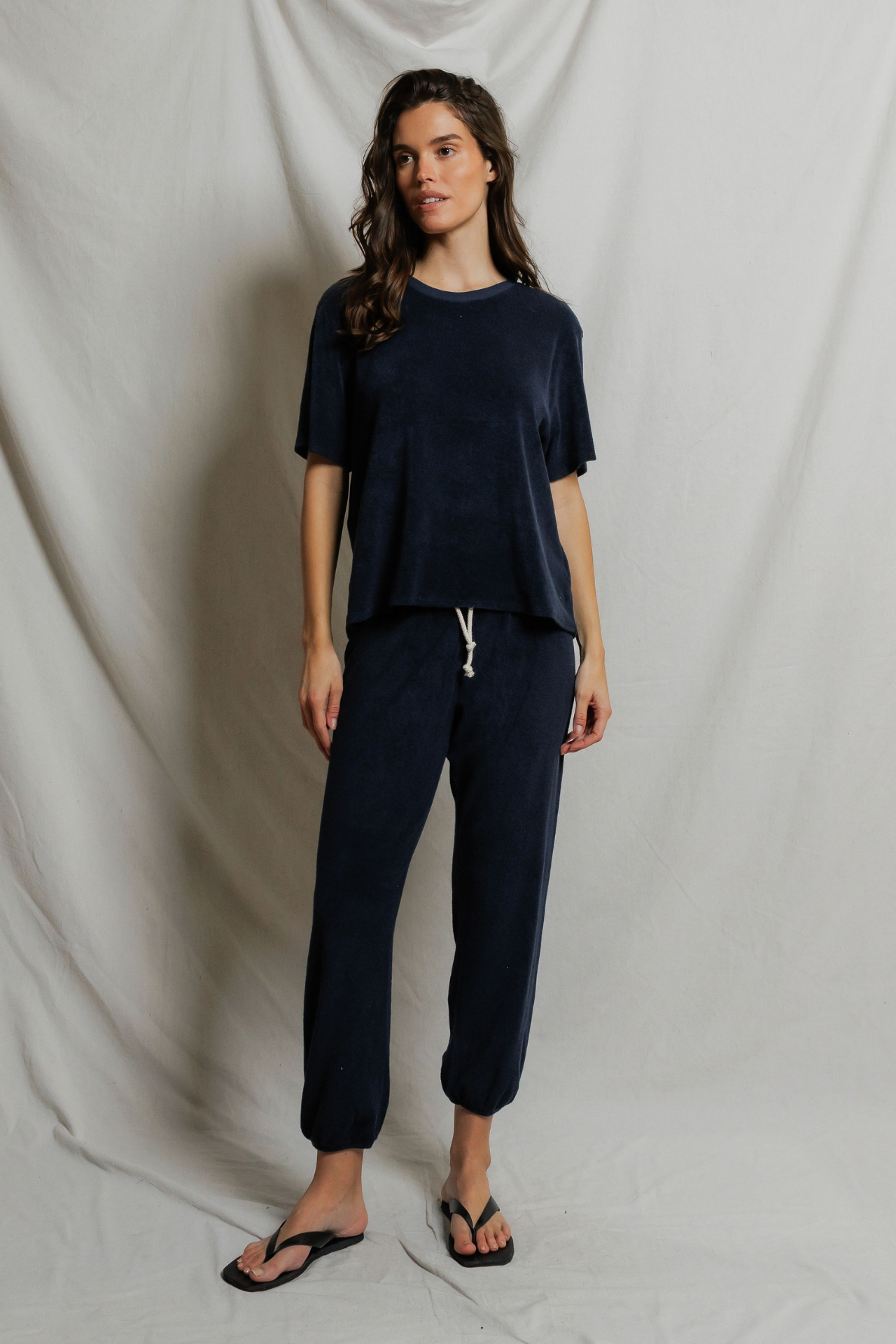 Perfectwhitetee Gogo Loop Terry Jogger Navy