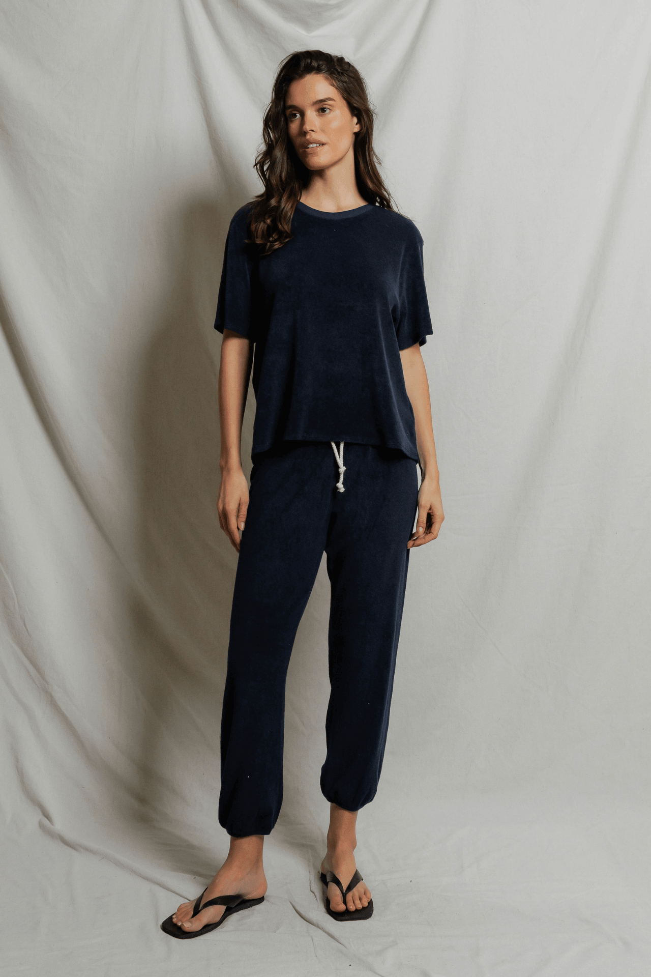 Perfectwhitetee Gogo Loop Terry Jogger Navy