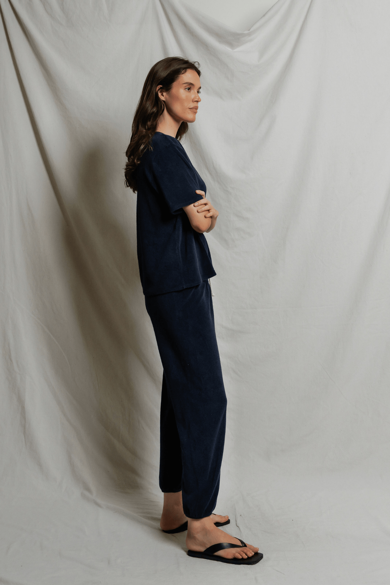 Perfectwhitetee Gogo Loop Terry Jogger Navy