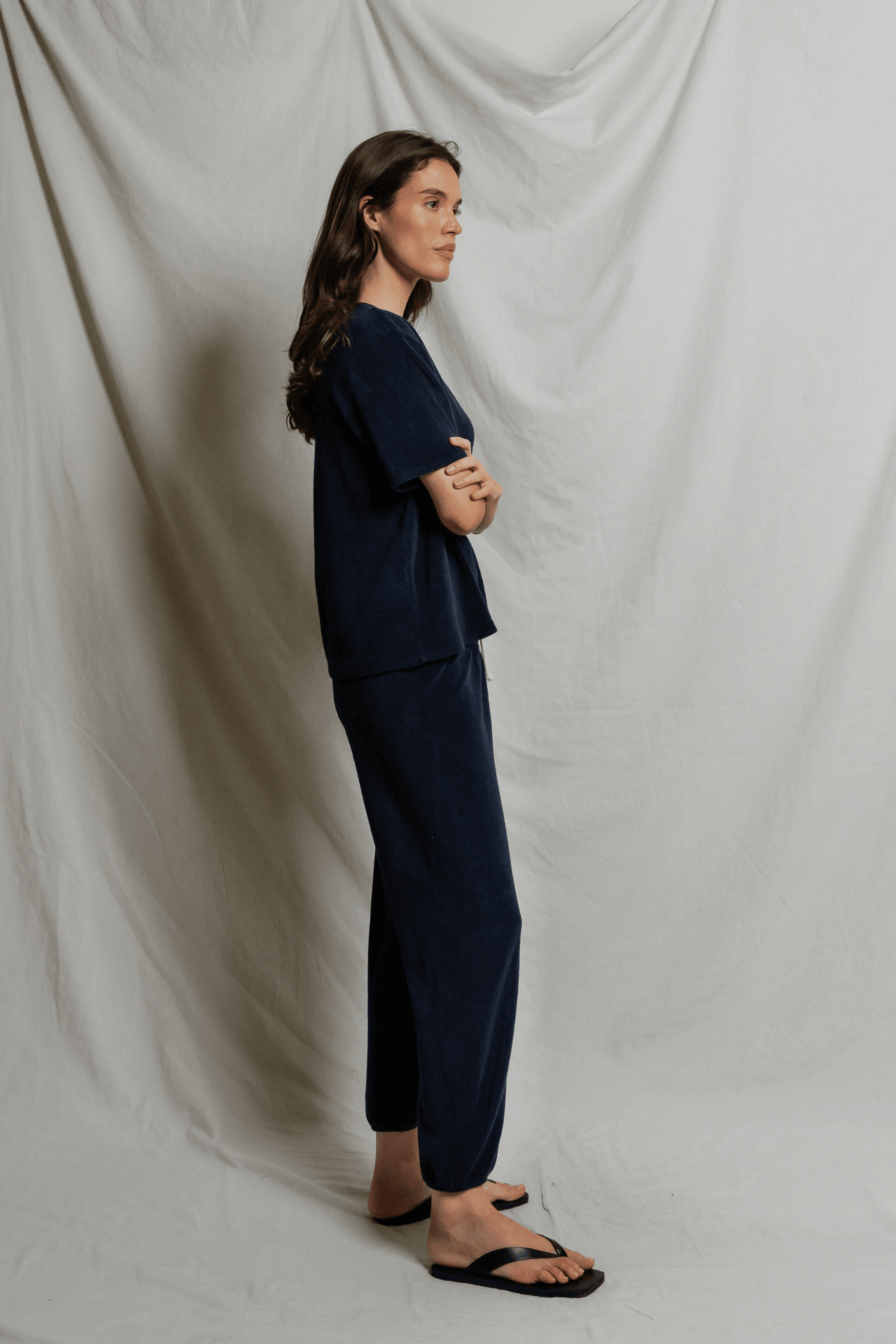 Perfectwhitetee Gogo Loop Terry Jogger Navy