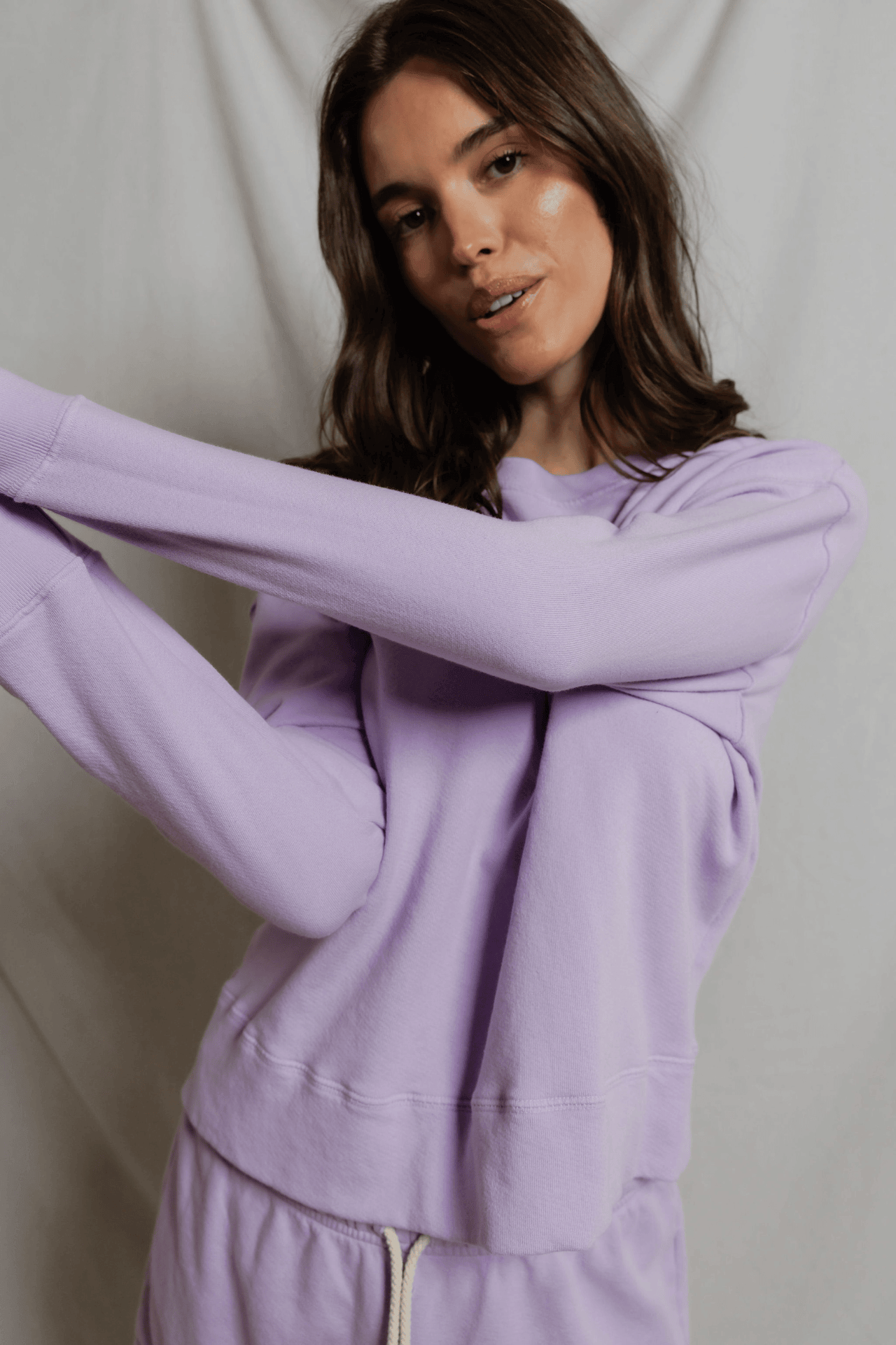 Perfectwhitetee Tyler Pullover Sweatshirt Ultraviolet